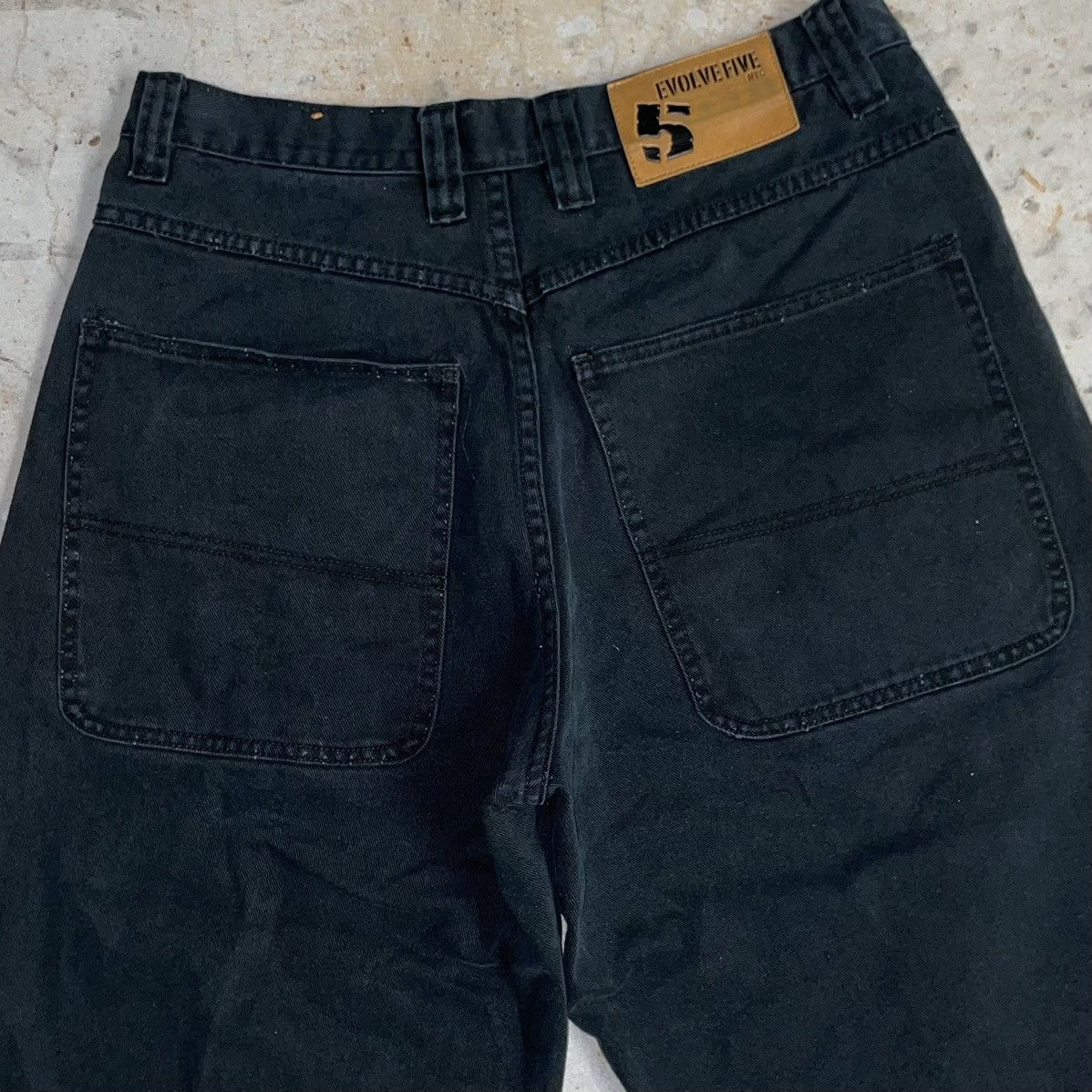 JNCO Crazy Y2K JNCO Style Baggy Jorts Black Opium Jean Shorts Size US 34 / EU 50 - 2 Thumbnail