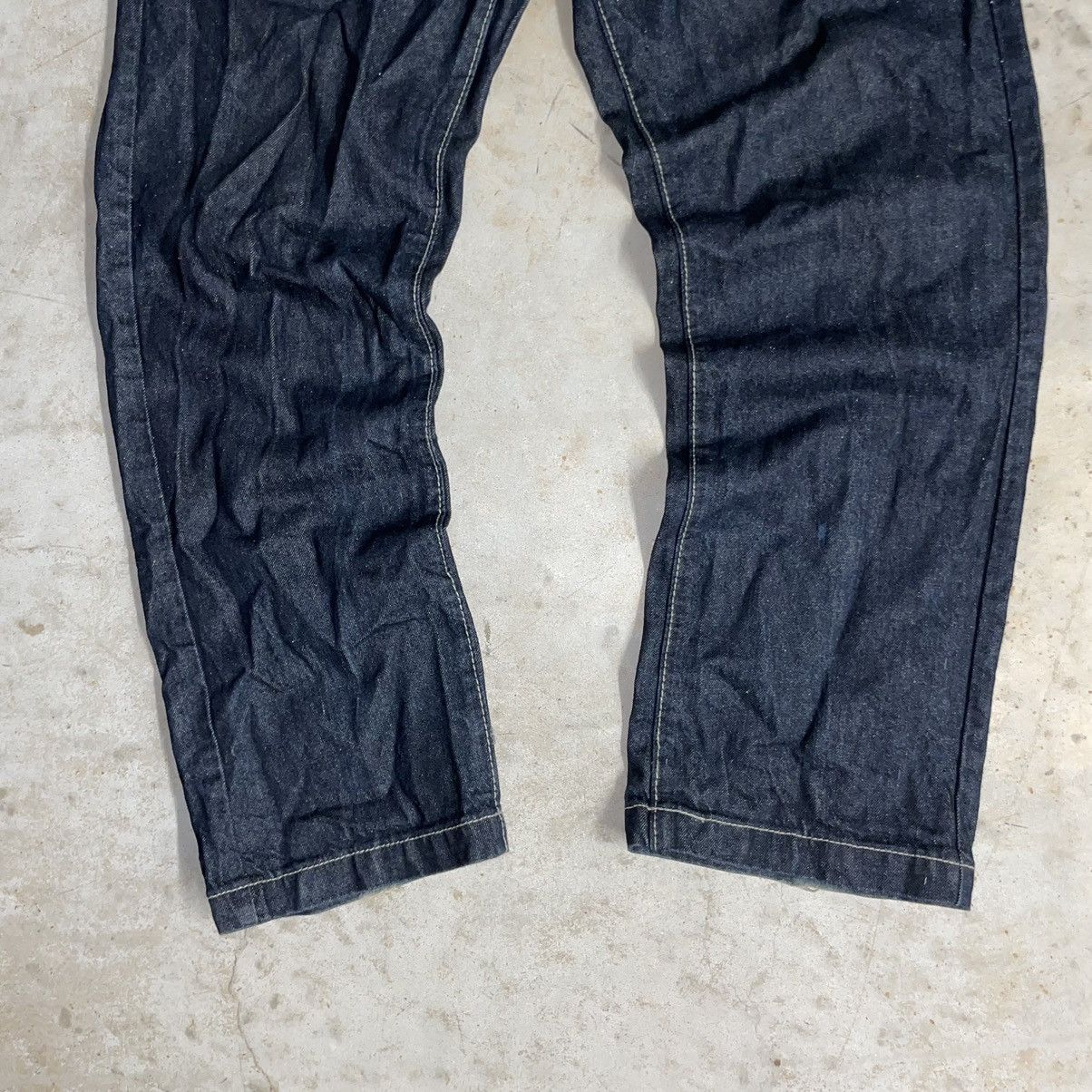 Japanese Brand × Southpole Crazy Y2K Southpole Baggy Jeans Dark Blue Denim Opium Grunge Size US 34 / EU 50 - 5 Thumbnail