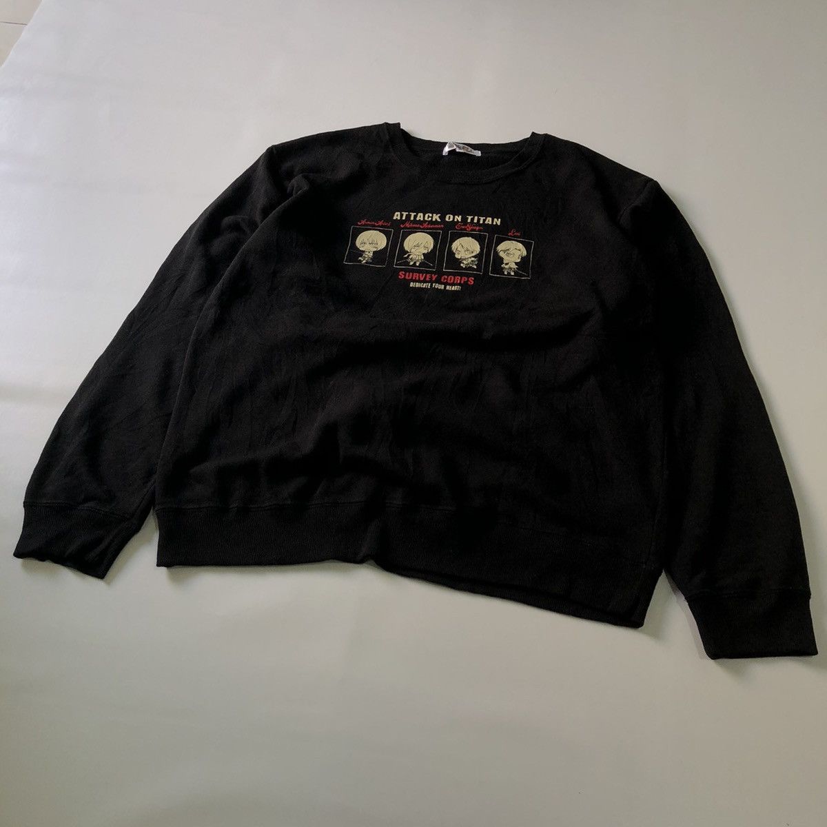 CRAZY ANIMA Y2K ATTACK ON TITAN SWEATSHIRT
