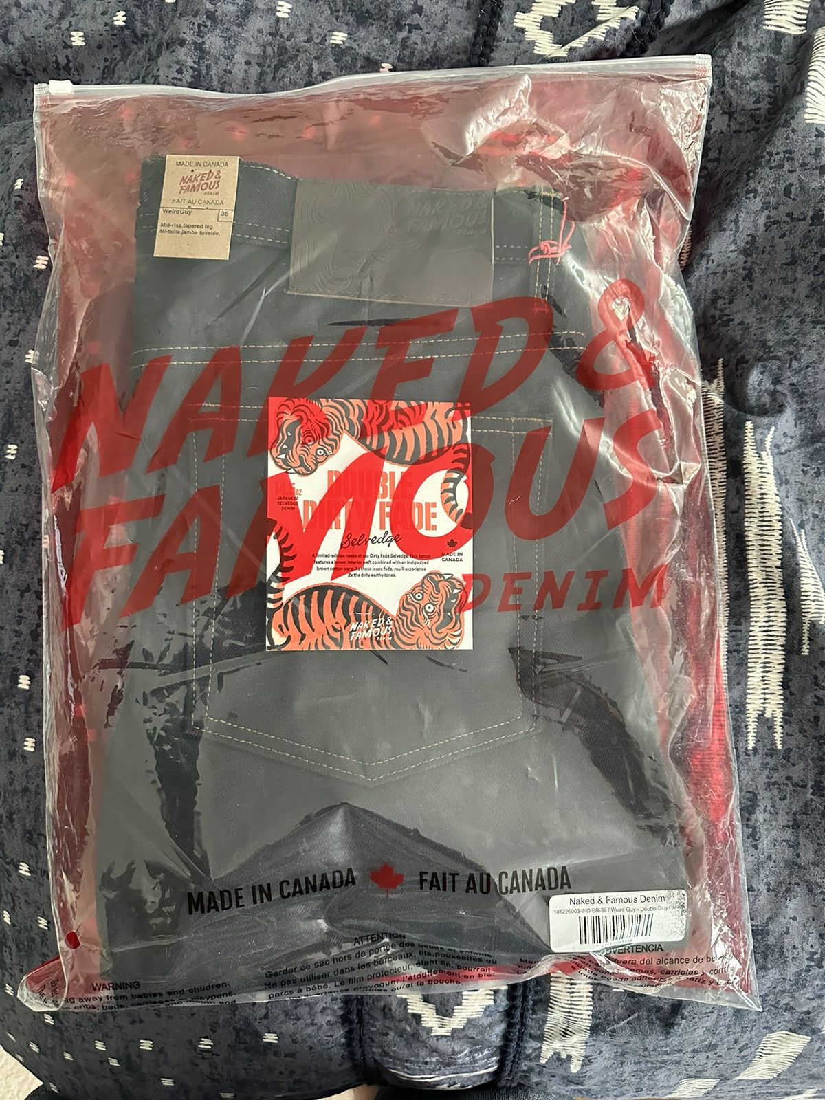 Naked and Famous Double Dirty Fade selvedge