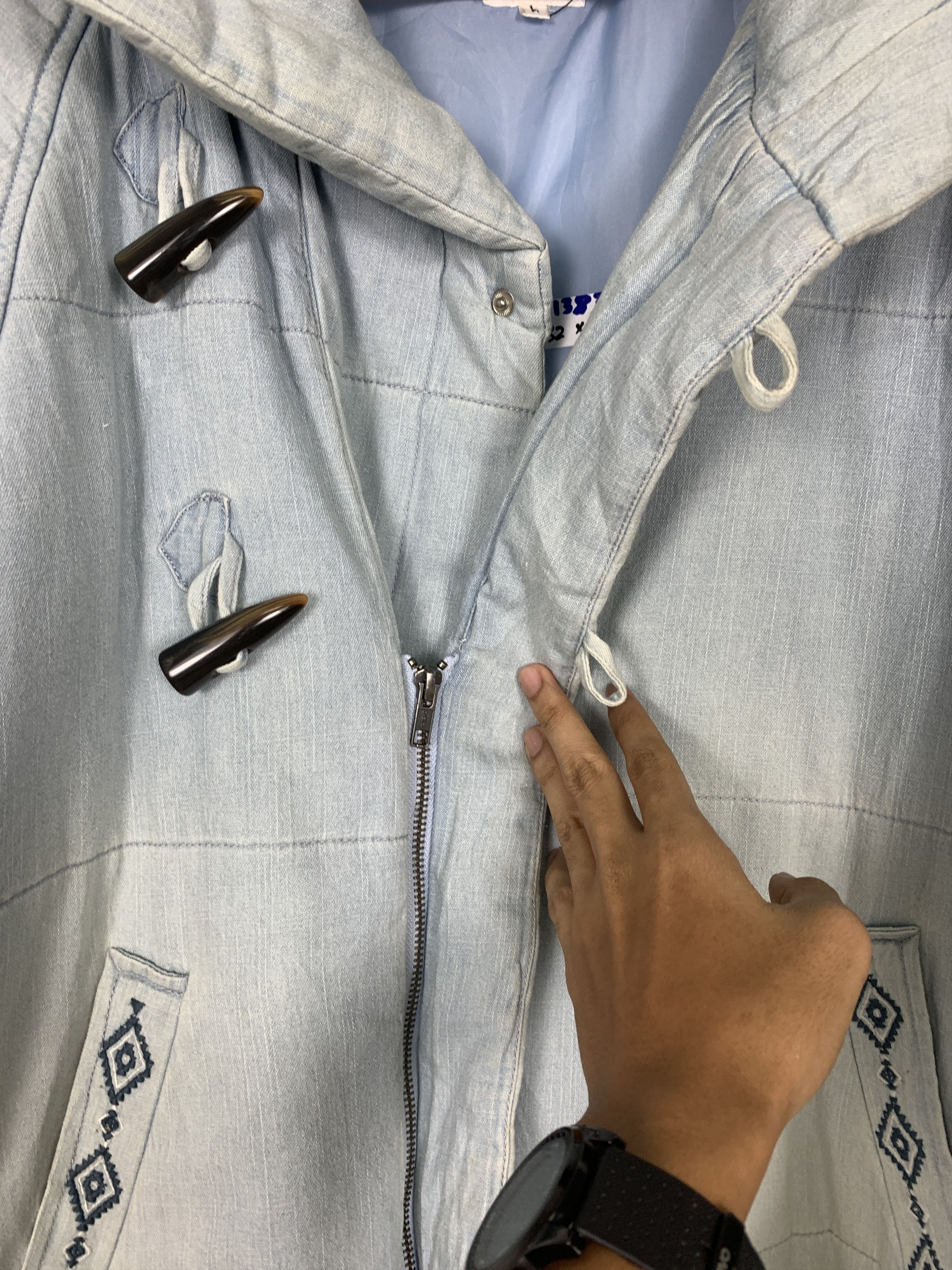 Japanese Brand Vintage Japanese Brand Zip Up Hoodie Jacket J1383 Size US S / EU 44-46 / 1 - 5 Thumbnail