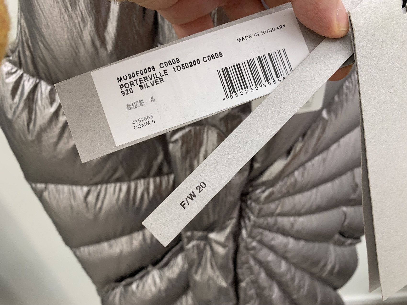 Moncler × Rick Owens FW'20 Vest Down Porteville Size US XL / EU 56 / 4 - 3 Thumbnail