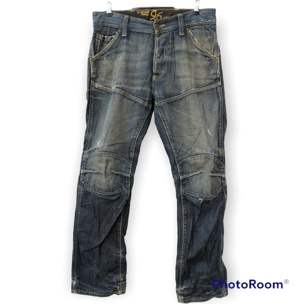 image of Biker Jeans x G Star Raw Jeans G Star Raw Double Knee in Black, Men's (Size 34)