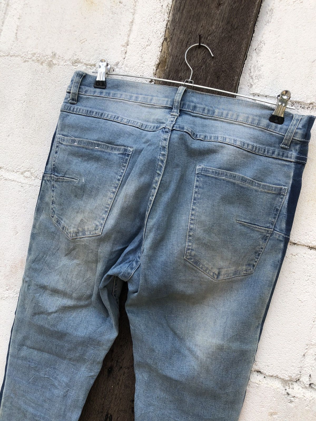 Japanese Brand Ladies Jeans Bike Star Destress Size 32" / US 10 / IT 46 - 5 Thumbnail