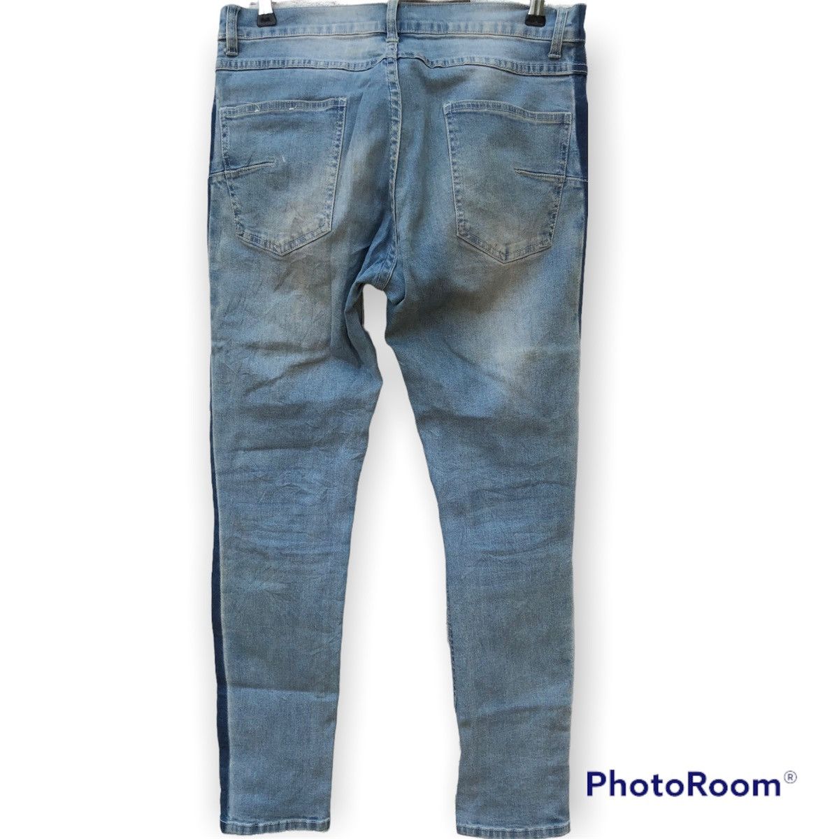 Japanese Brand Ladies Jeans Bike Star Destress Size 32" / US 10 / IT 46 - 2 Thumbnail