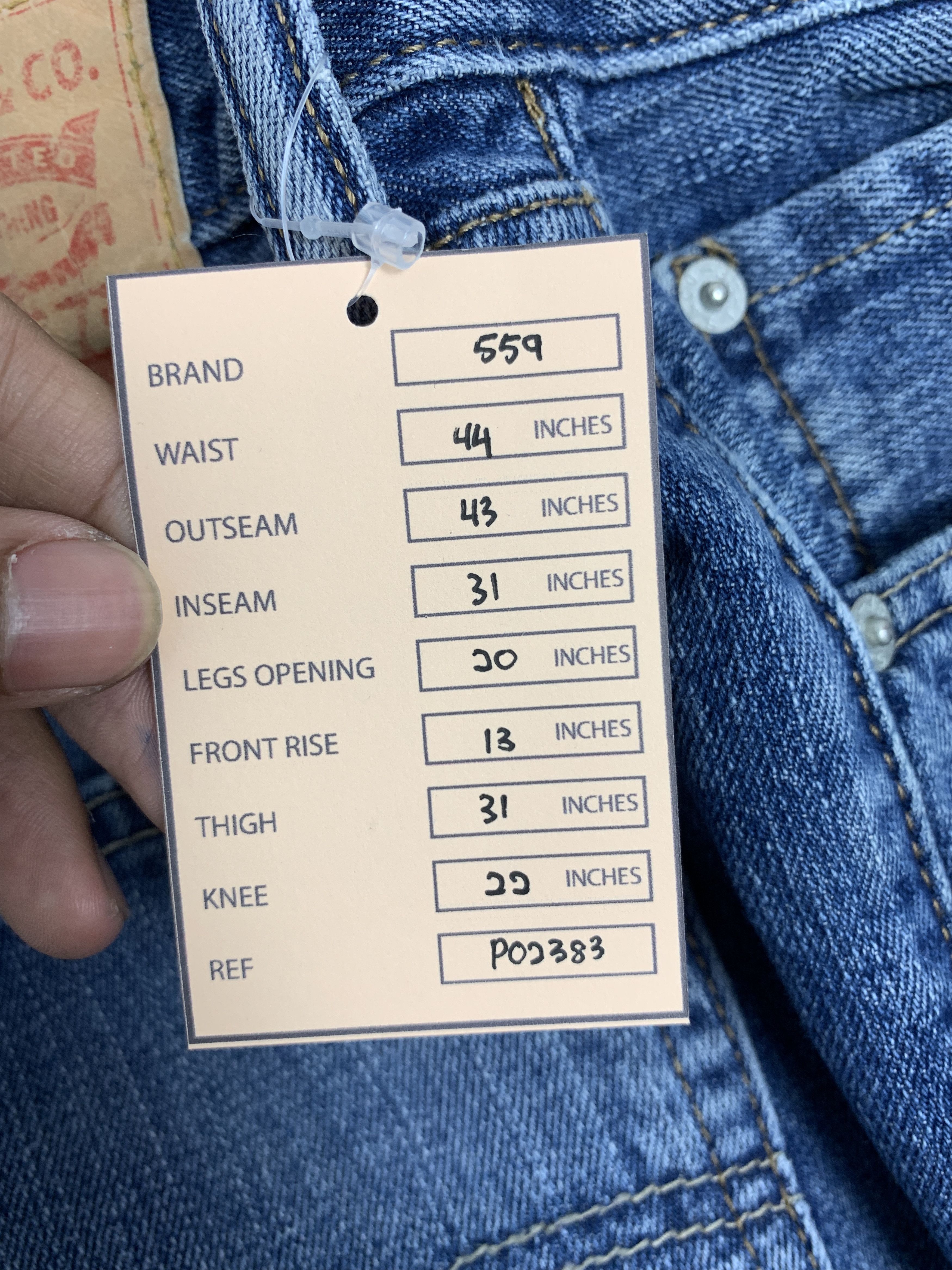 Levi's × Vintage Vintage LEVI'S 559 Straight Cut Faded Blue Jeans Size US 44 / EU 60 - 21 Thumbnail