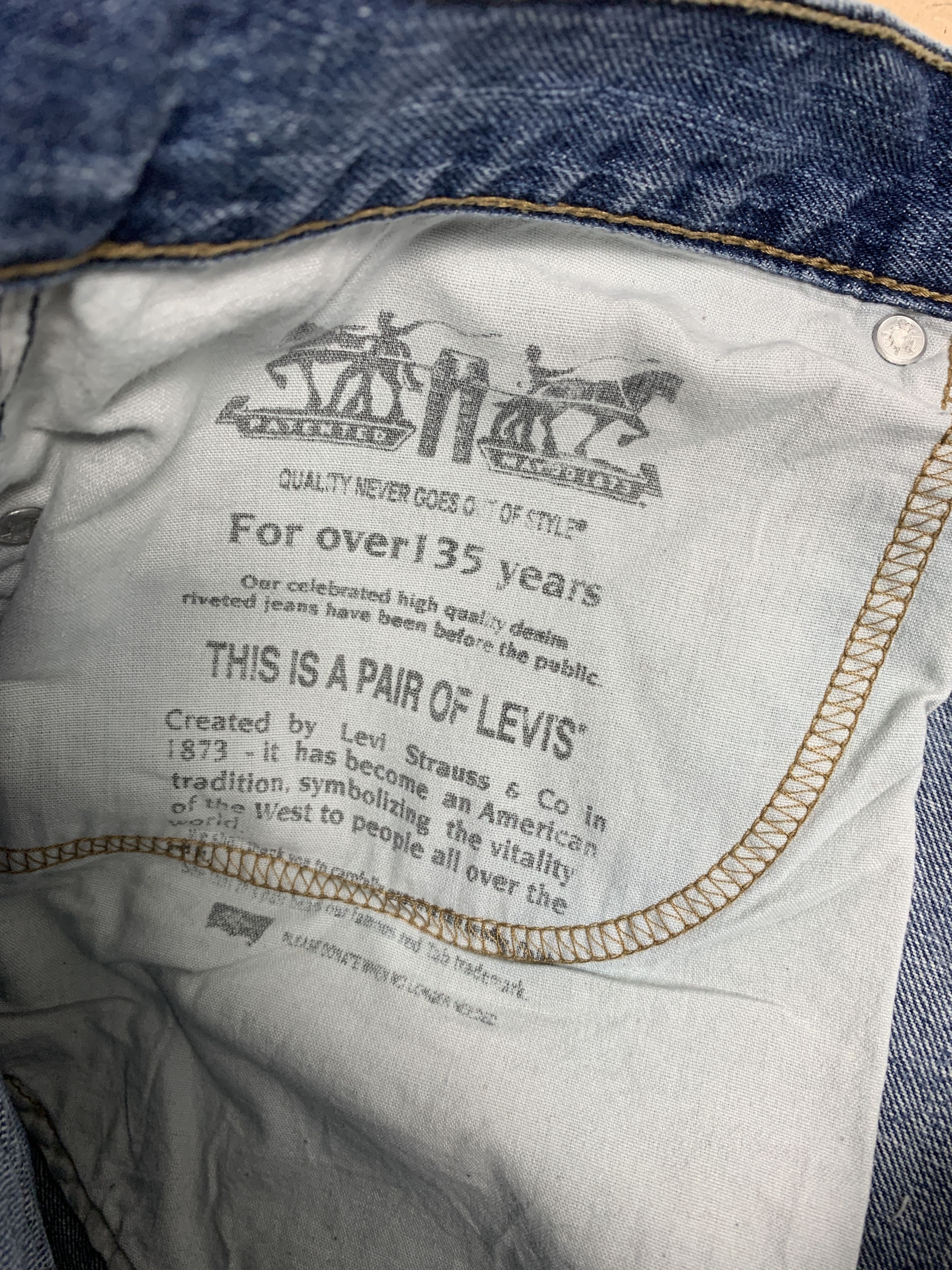 Levi's × Vintage Vintage LEVI'S 559 Straight Cut Faded Blue Jeans Size US 44 / EU 60 - 10 Thumbnail