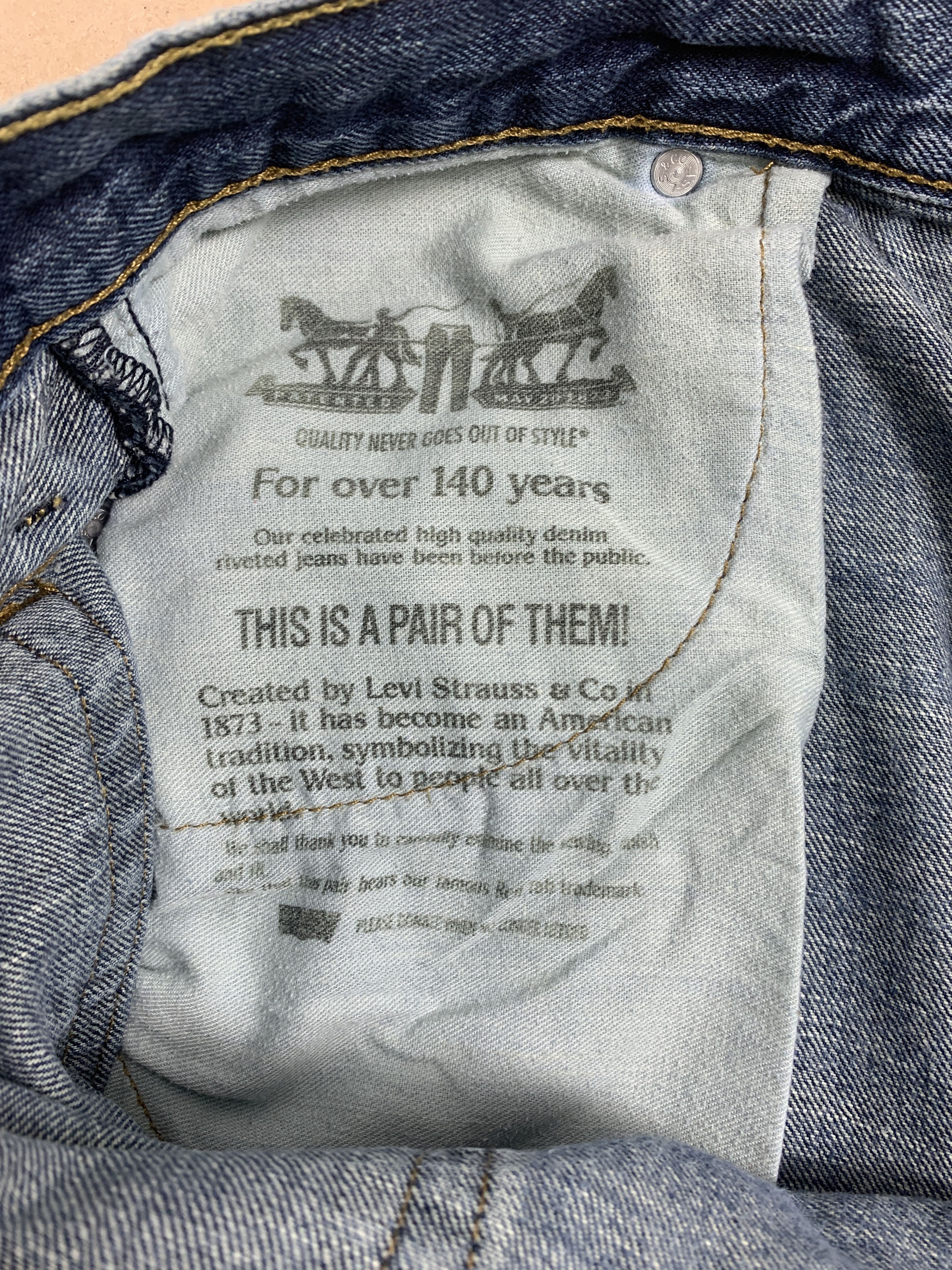 Levi's Vintage LEVI'S 569 Straight Cut Faded Medium Blue Jeans Size US 36 / EU 52 - 9 Thumbnail