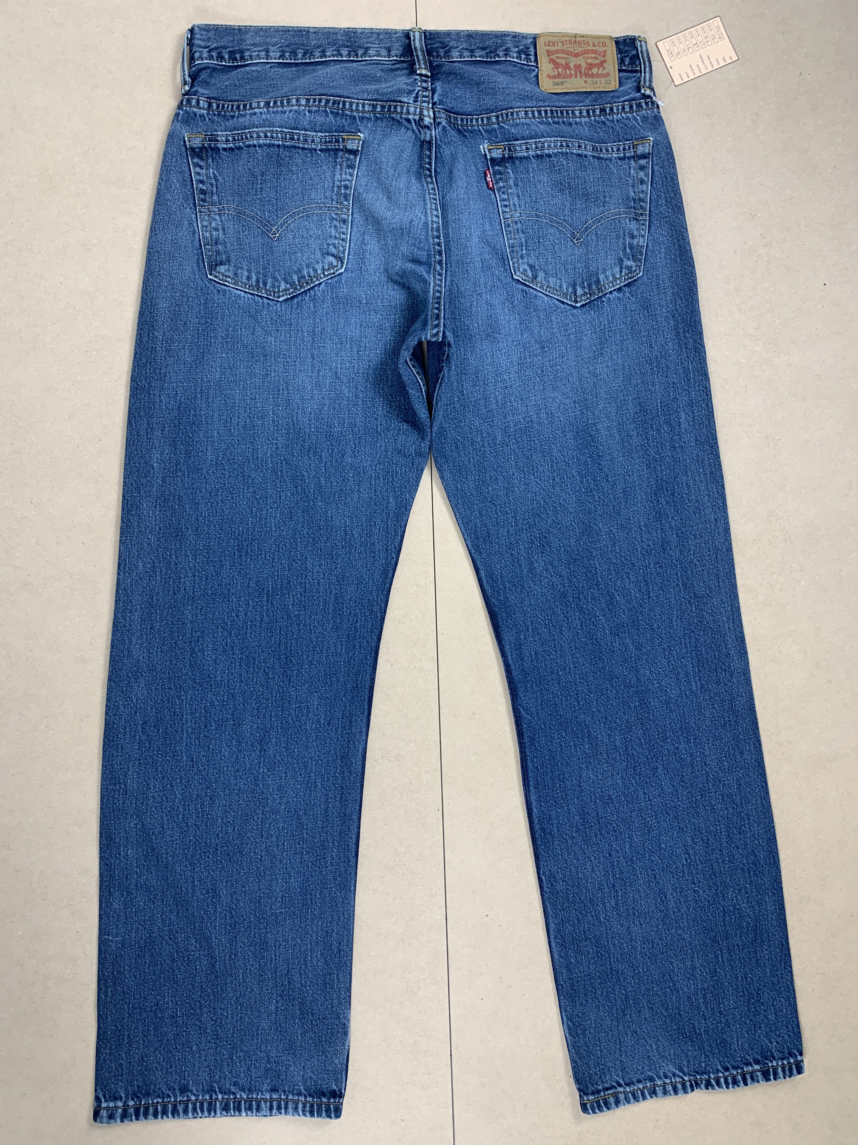 Levi's Vintage LEVI'S 569 Straight Cut Faded Medium Blue Jeans Size US 36 / EU 52 - 5 Thumbnail