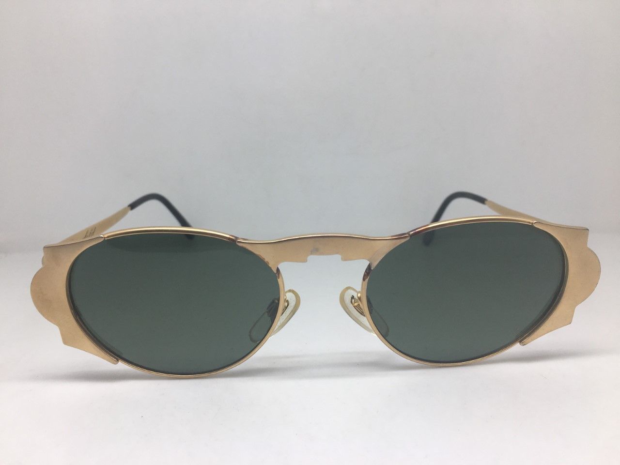 Karl Lagerfeld '93 MOD KARL LAGERFELD AVANT GARDE MATTE GOLD SUNGLASSES Size ONE SIZE - 4 Thumbnail