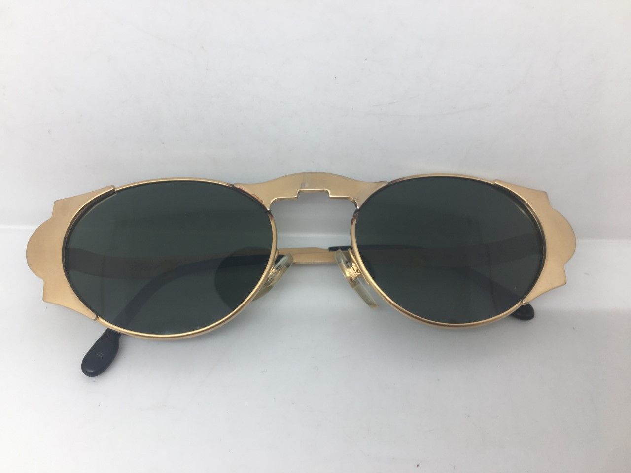 Karl Lagerfeld '93 MOD KARL LAGERFELD AVANT GARDE MATTE GOLD SUNGLASSES Size ONE SIZE - 7 Thumbnail