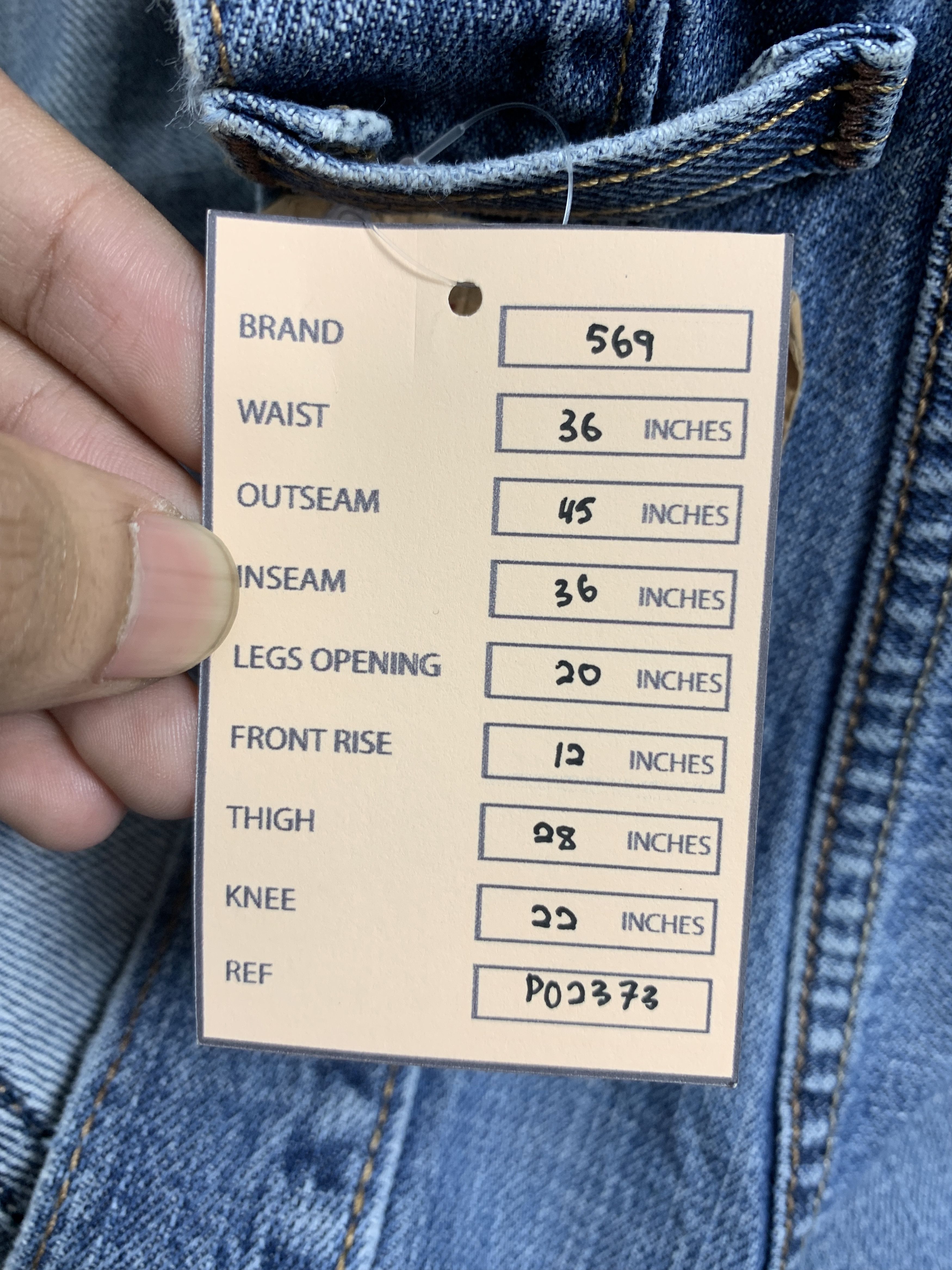 Levi's Vintage LEVI'S 569 Straight Cut Faded Mid Wash Jeans Size US 36 / EU 52 - 15 Thumbnail