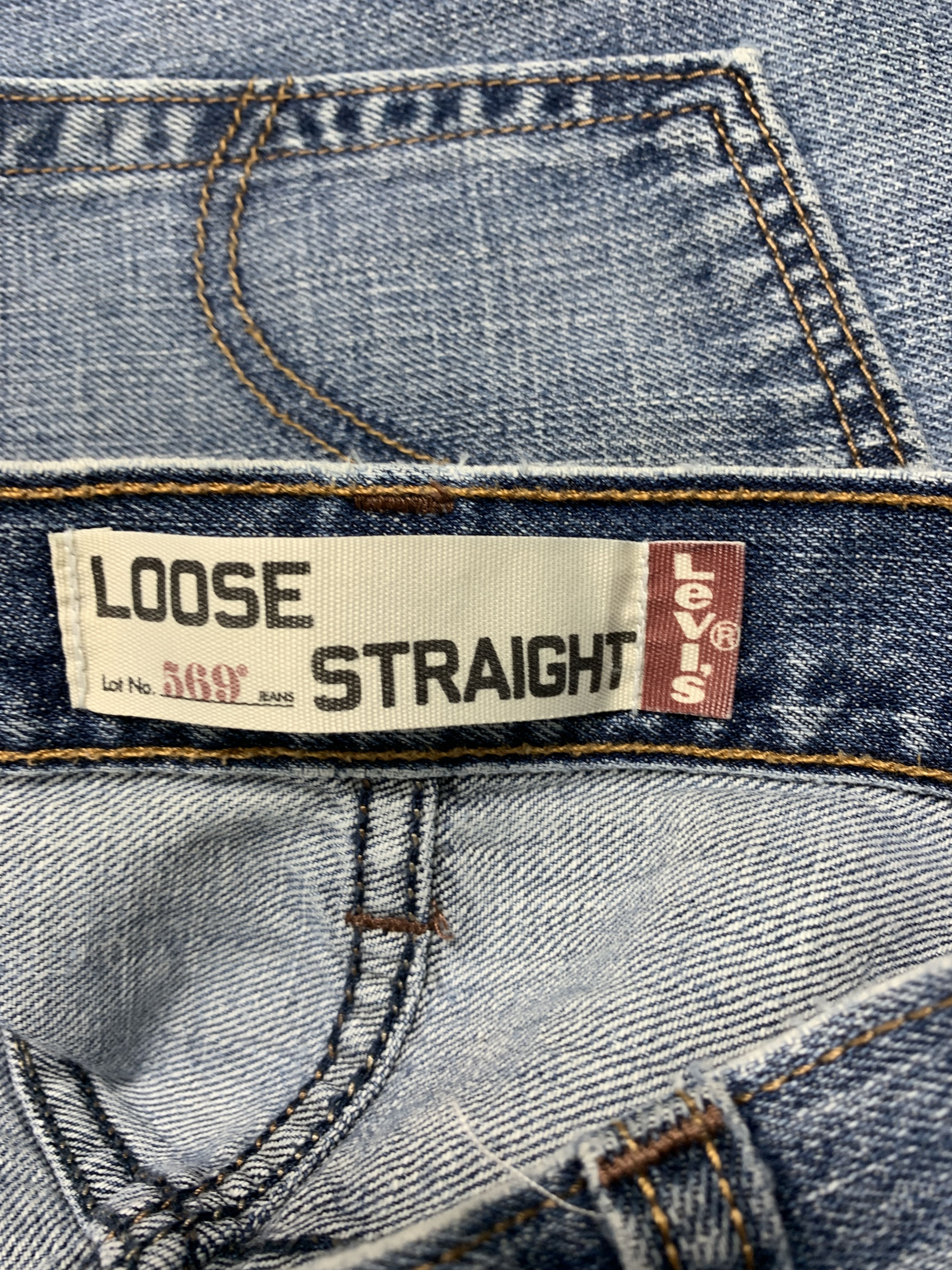 Levi's Vintage LEVI'S 569 Straight Cut Faded Mid Wash Jeans Size US 36 / EU 52 - 9 Thumbnail