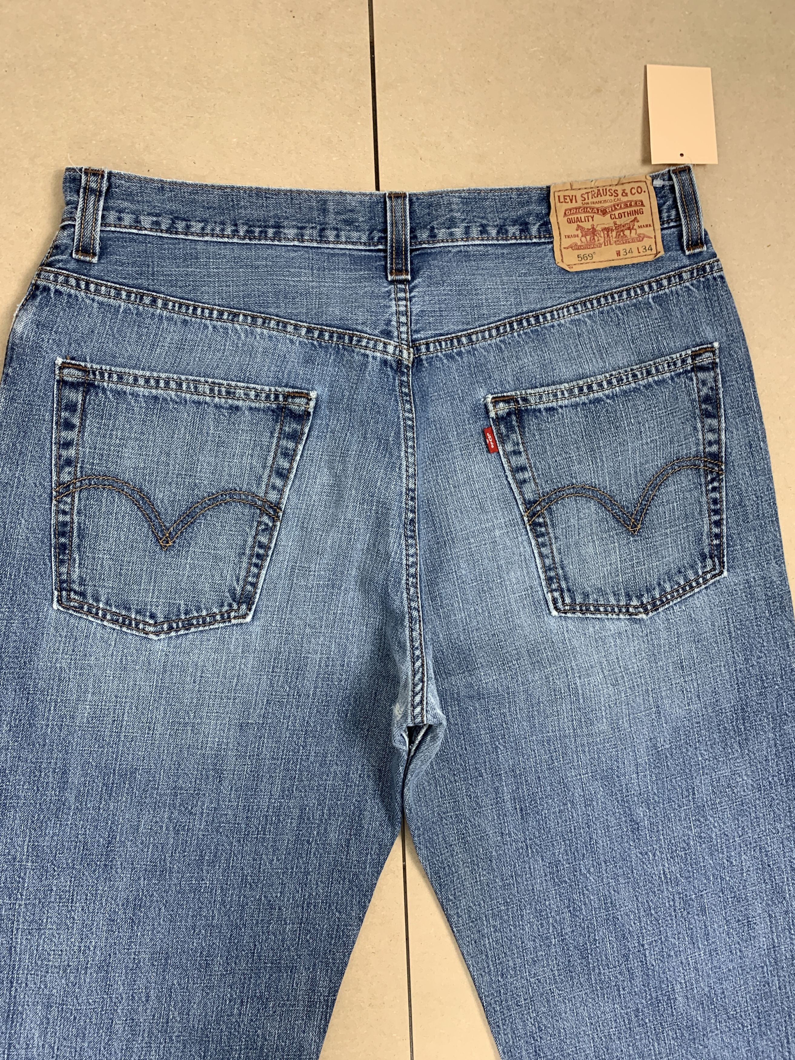 Levi's Vintage LEVI'S 569 Straight Cut Faded Mid Wash Jeans Size US 36 / EU 52 - 6 Thumbnail