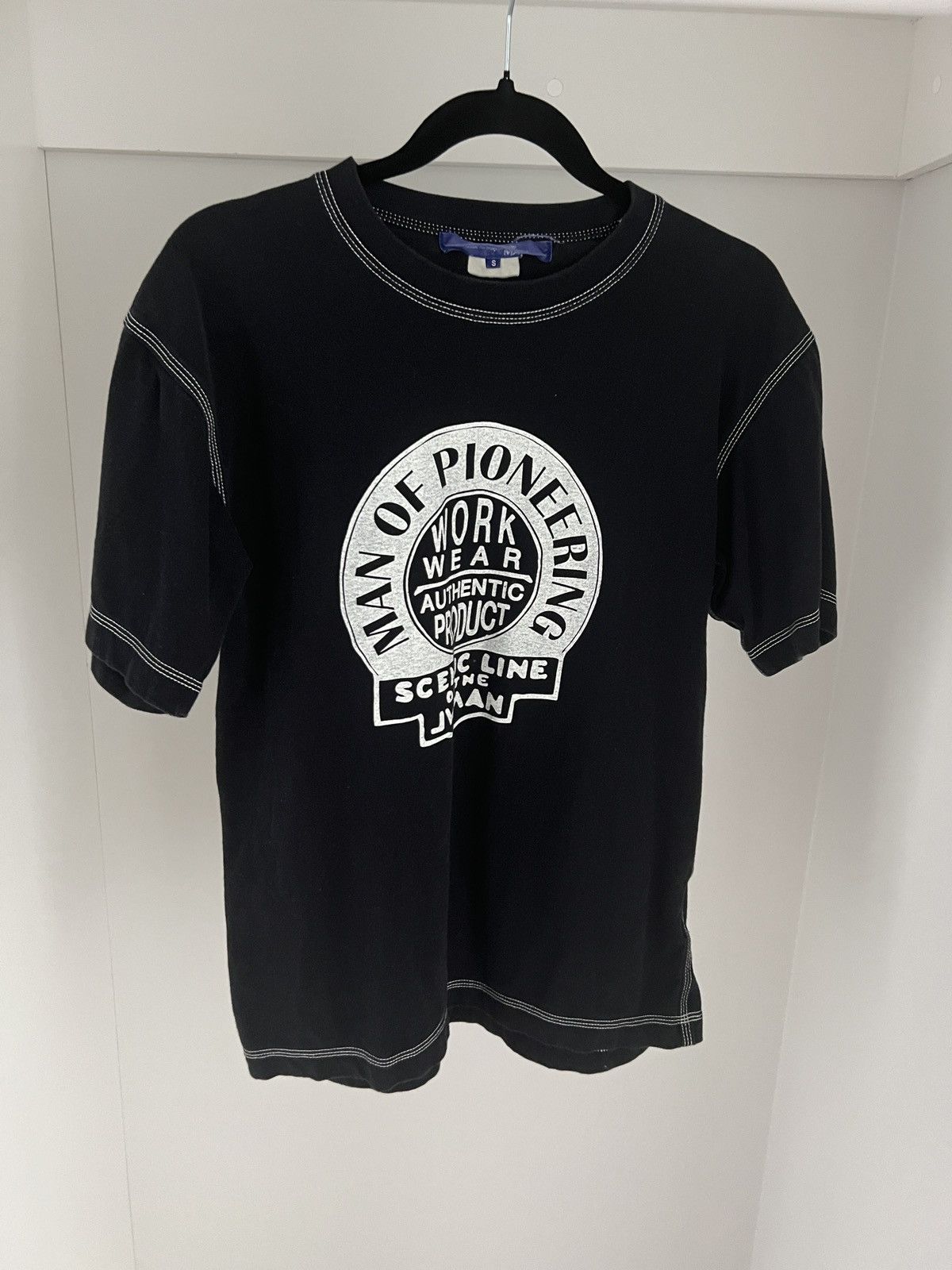 Comme des Garcons Junya Watanabe Black Cotton T-Shirt Size US S / EU 44-46 / 1 - 1 Thumbnail