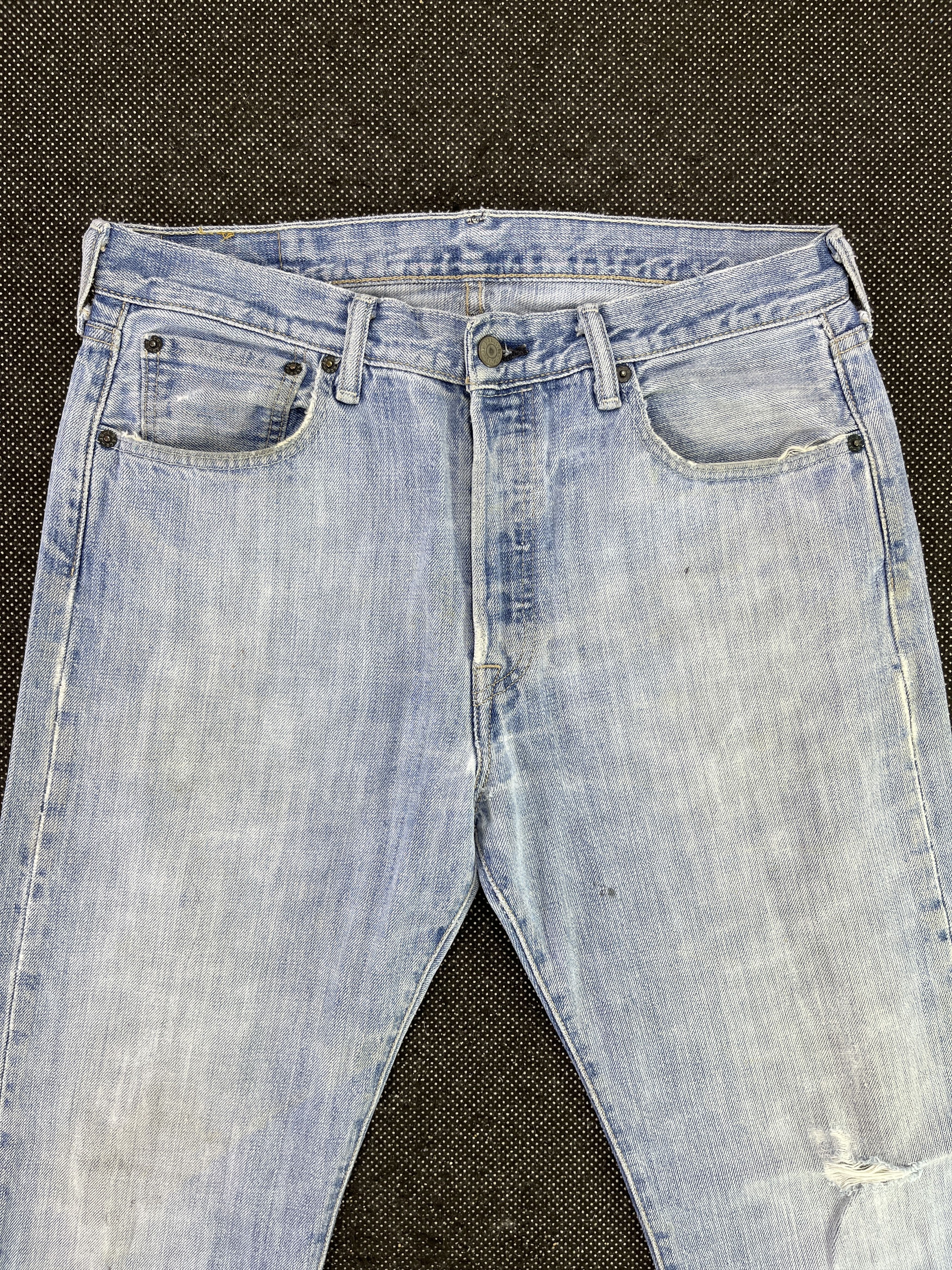 Levi's Vintage Levis 501 Light Wash Jeans - J277 Size US 34 / EU 50 - 5 Thumbnail