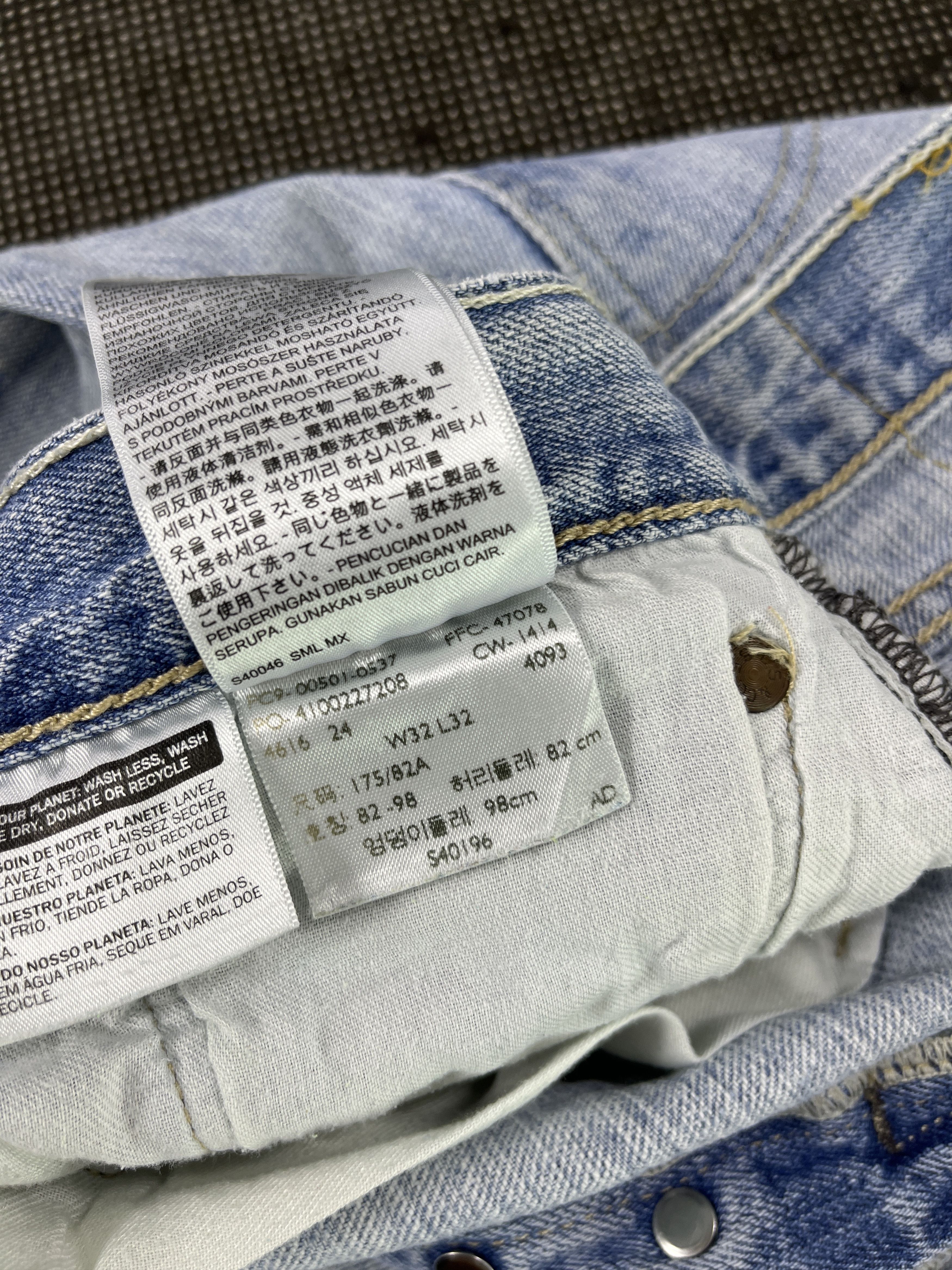 Levi's Vintage Levis 501 Light Wash Jeans - J277 Size US 34 / EU 50 - 11 Thumbnail