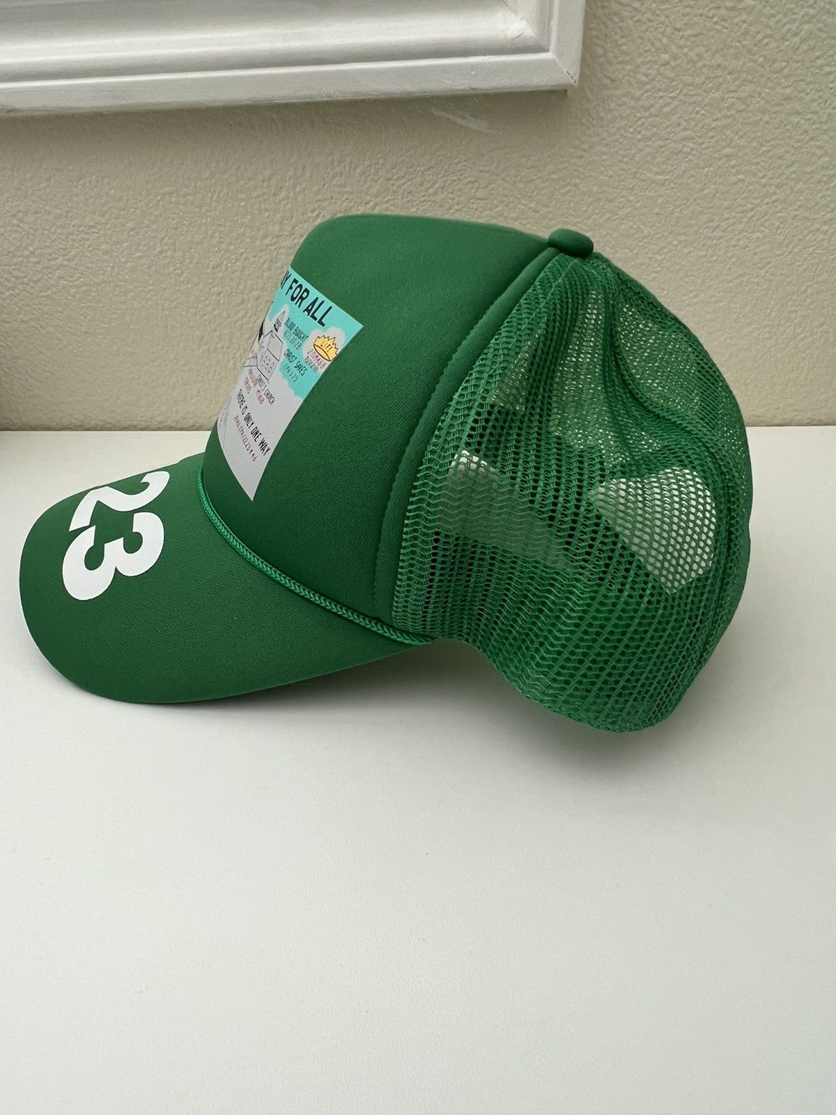 RRR-123 RRR-123 God’s One Way For All Green Trucker Hat Size ONE SIZE - 2 Thumbnail