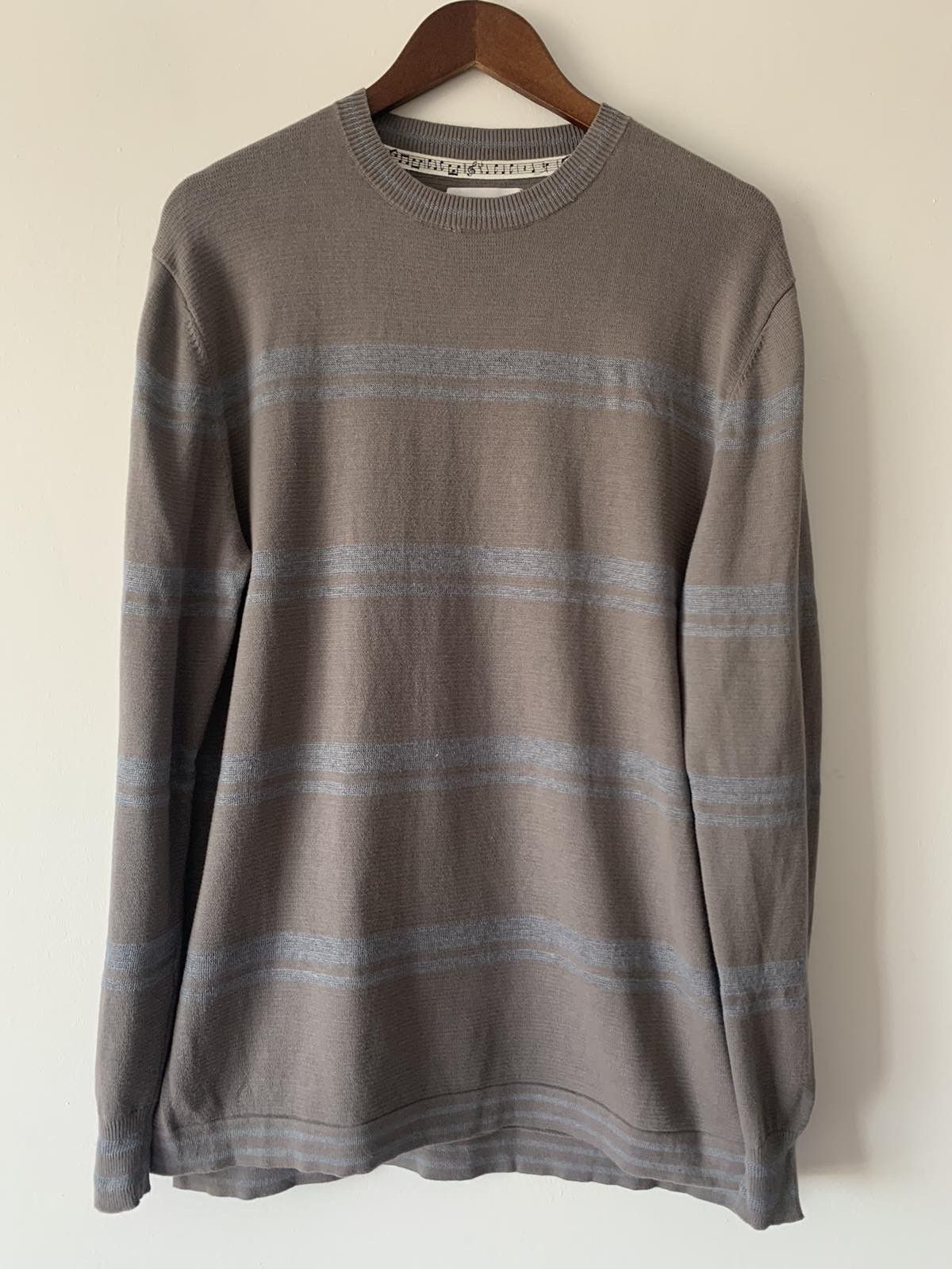 image of Number N Ine x Studious Number Nine X Studios Striped Sweater in Khaki, Men's (Size Large)