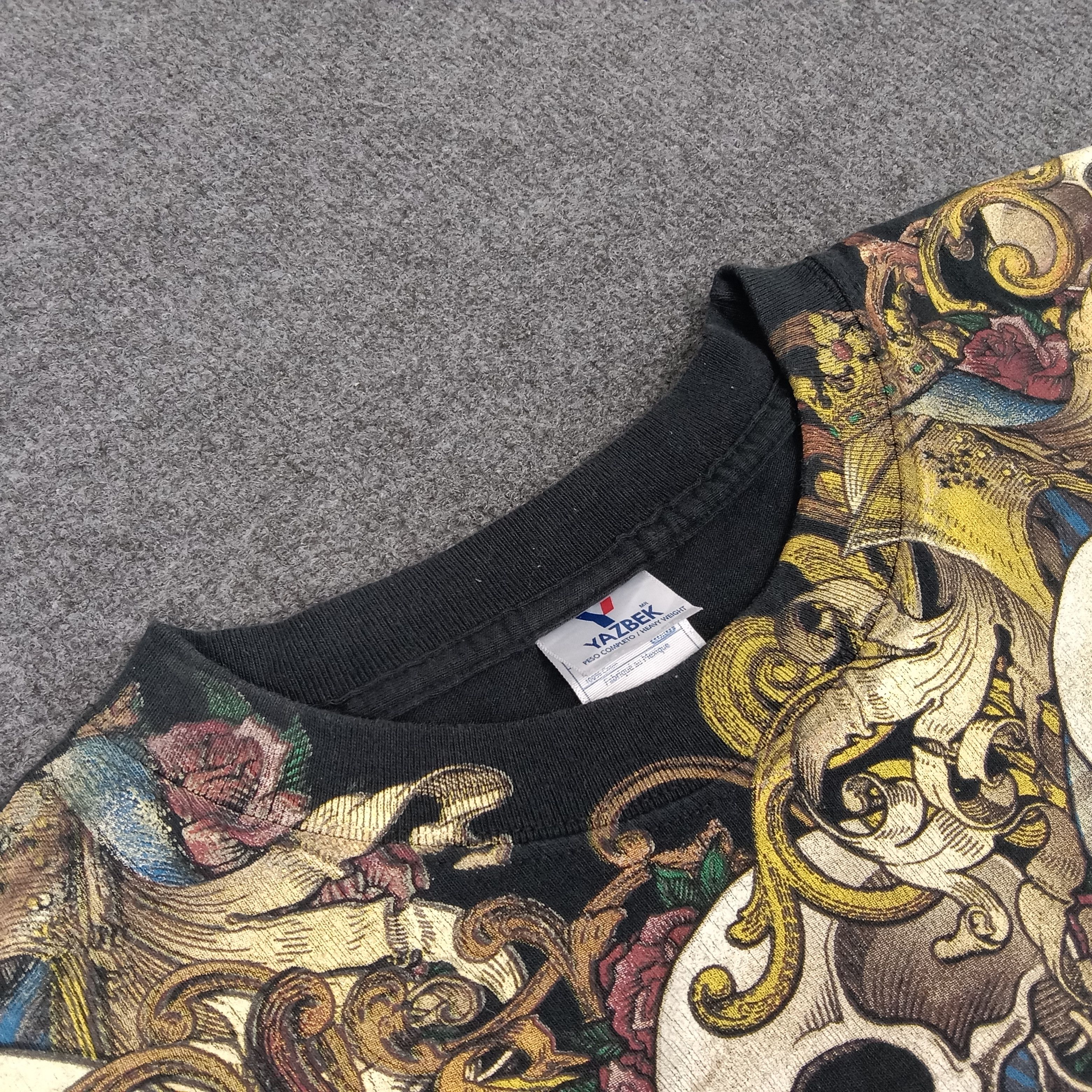 Vintage Rockarchn Skull Japanese Art Horror Style Tshirt Size US XL / EU 56 / 4 - 4 Thumbnail