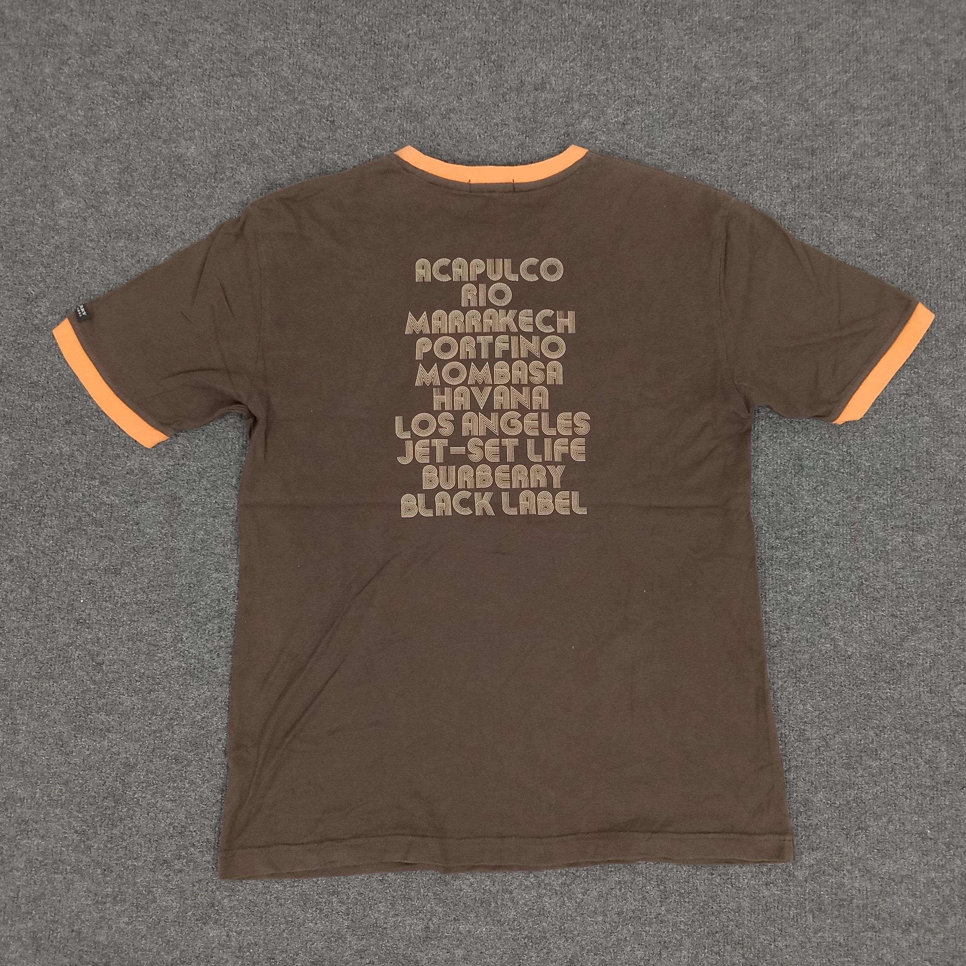 Burberry × Vintage Burberry Black Label Supersonic Jet-Set Tshirt Size US M / EU 48-50 / 2 - 3 Thumbnail
