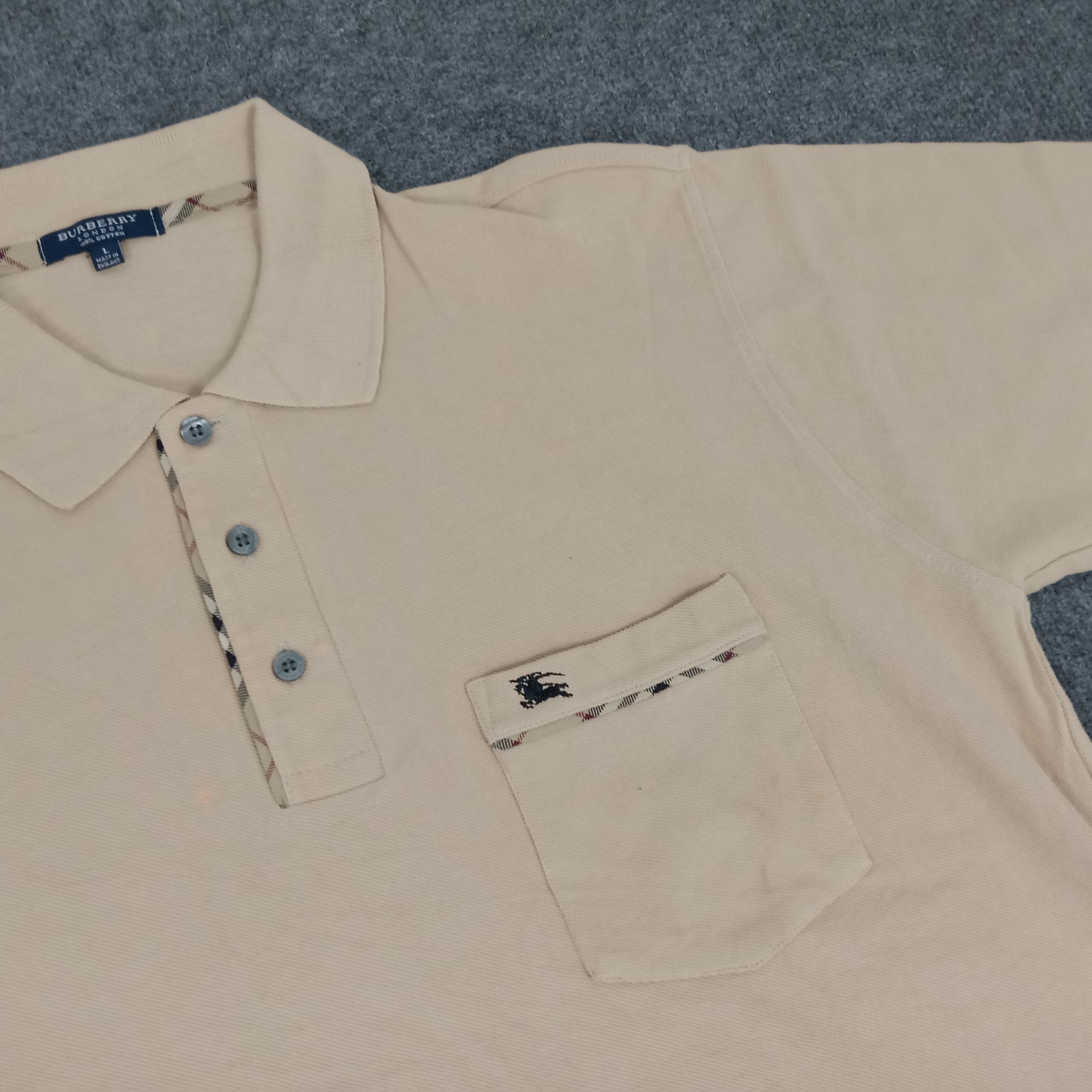 Burberry × Vintage Burberry London Nova Check Polos Size US L / EU 52-54 / 3 - 2 Thumbnail