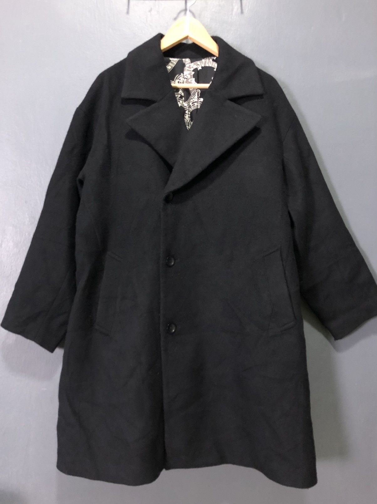 Number (N)ine × Takahiromiyashita The Soloist. NUMBER(N)INE STUDIOUS MUSICAL🎵🎶🎼 BLEND WOOL LONG COAT JACKET Size US L / EU 52-54 / 3 - 2 Thumbnail