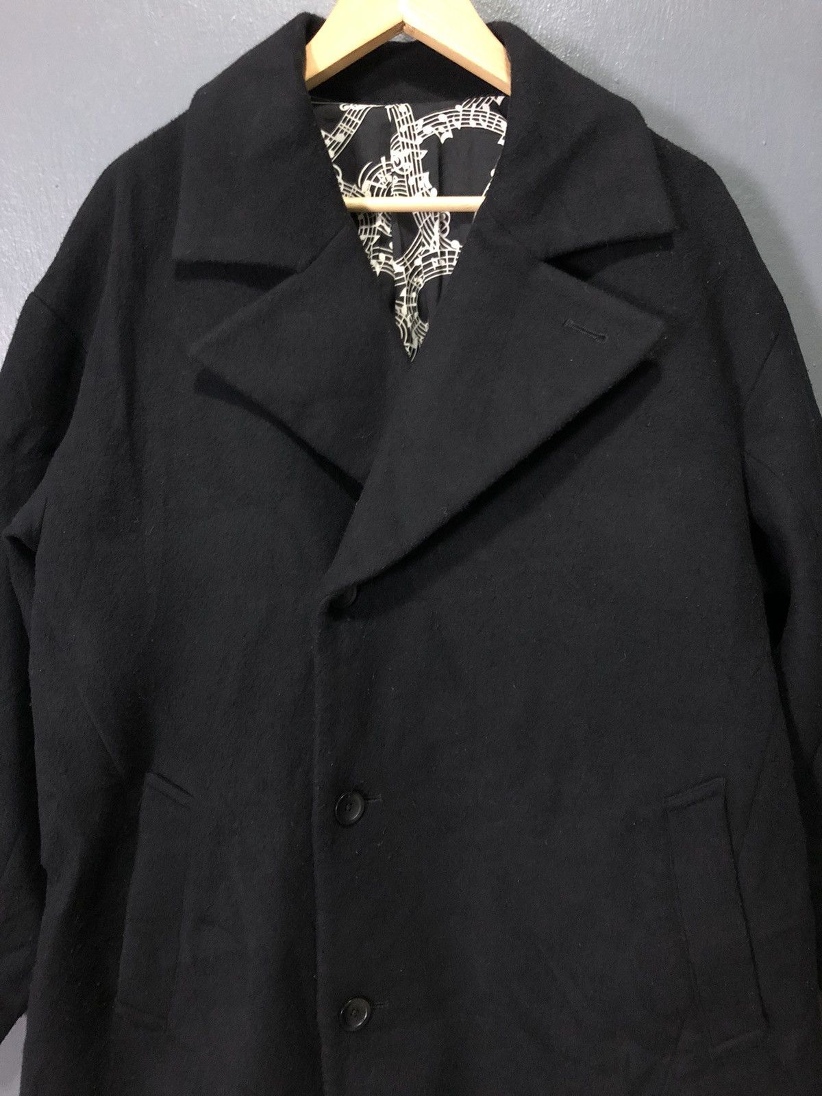 Number (N)ine × Takahiromiyashita The Soloist. NUMBER(N)INE STUDIOUS MUSICAL🎵🎶🎼 BLEND WOOL LONG COAT JACKET Size US L / EU 52-54 / 3 - 3 Thumbnail