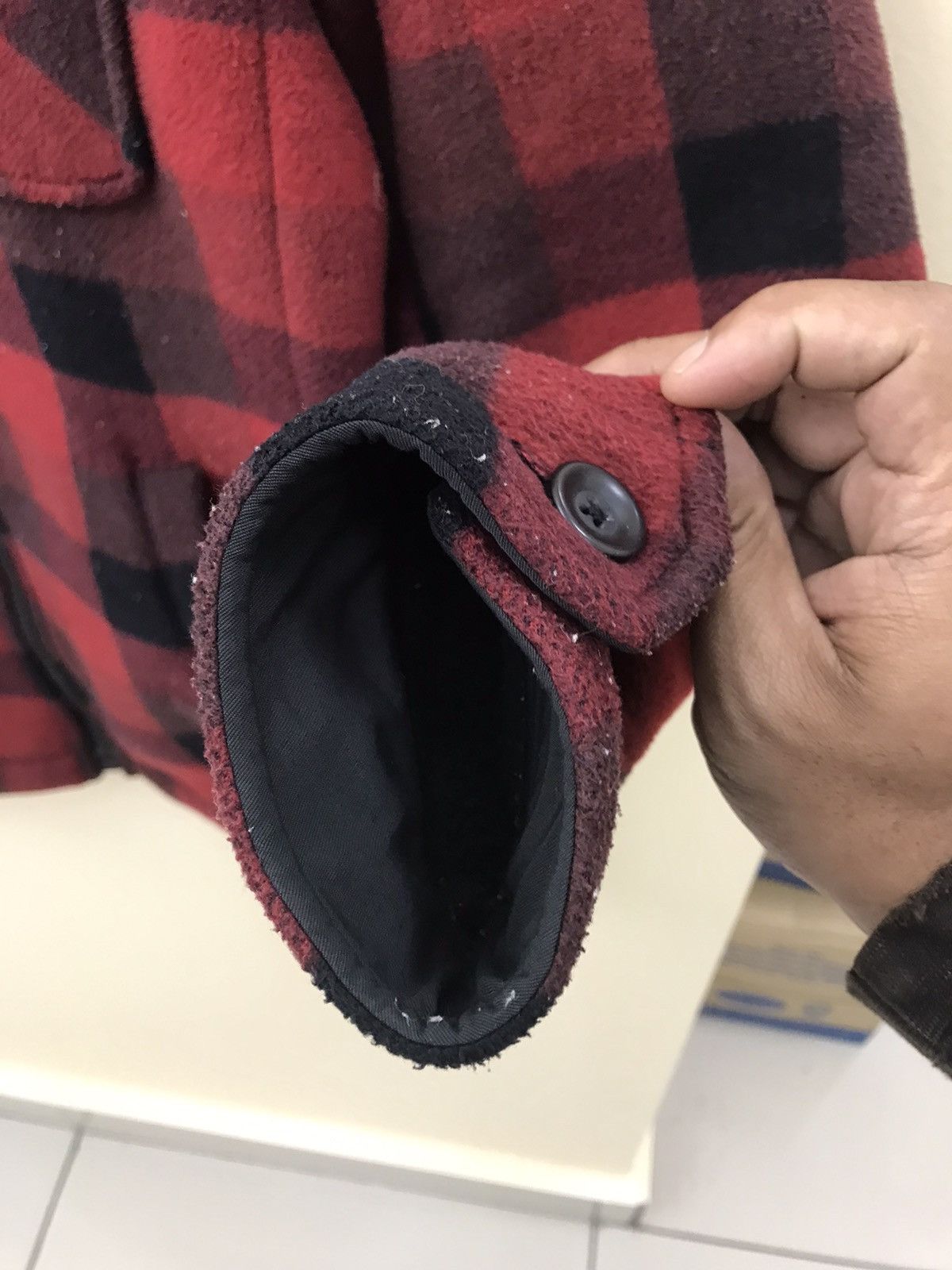 Uniqlo Uniqlo X Boa Fleece Checkered Zipper Jacket Size US L / EU 52-54 / 3 - 14 Thumbnail