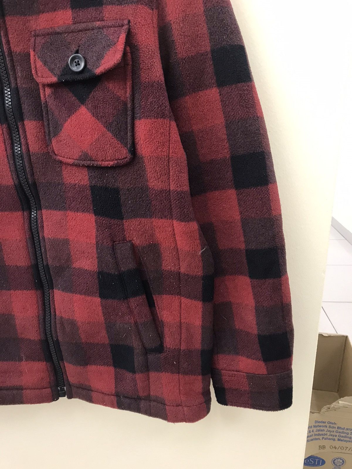 Uniqlo Uniqlo X Boa Fleece Checkered Zipper Jacket Size US L / EU 52-54 / 3 - 4 Thumbnail