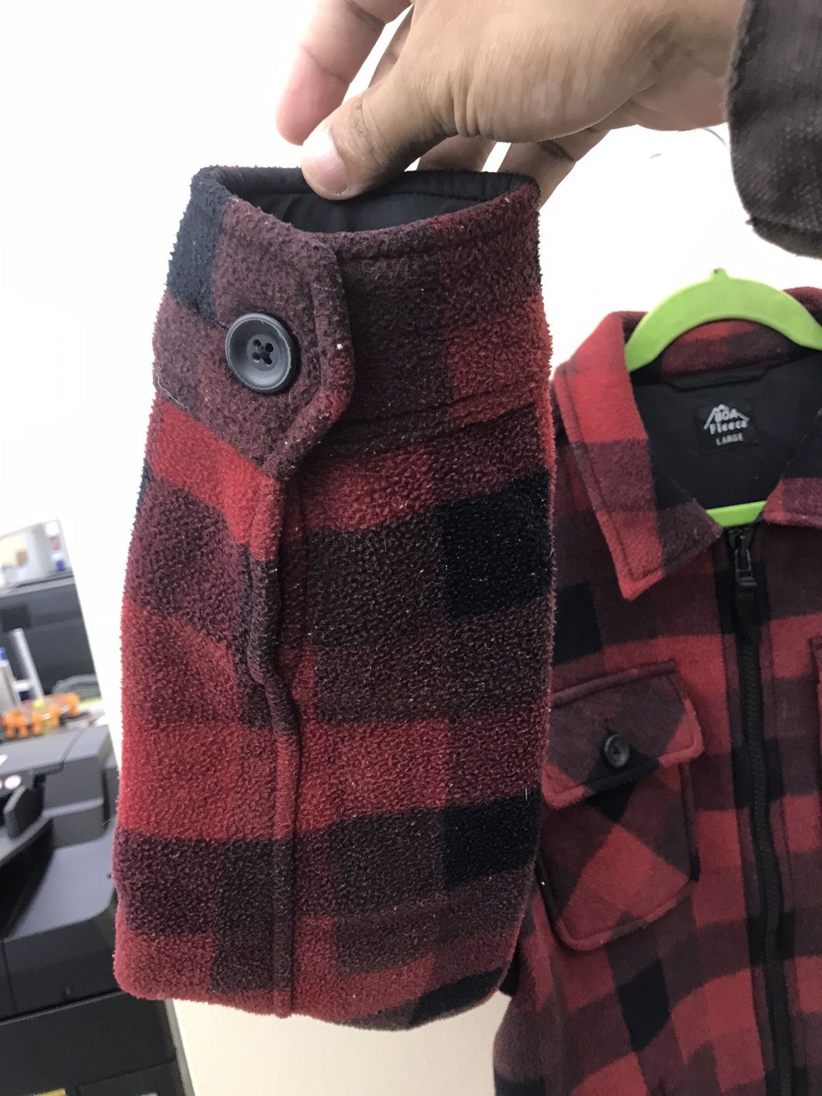Uniqlo Uniqlo X Boa Fleece Checkered Zipper Jacket Size US L / EU 52-54 / 3 - 18 Thumbnail