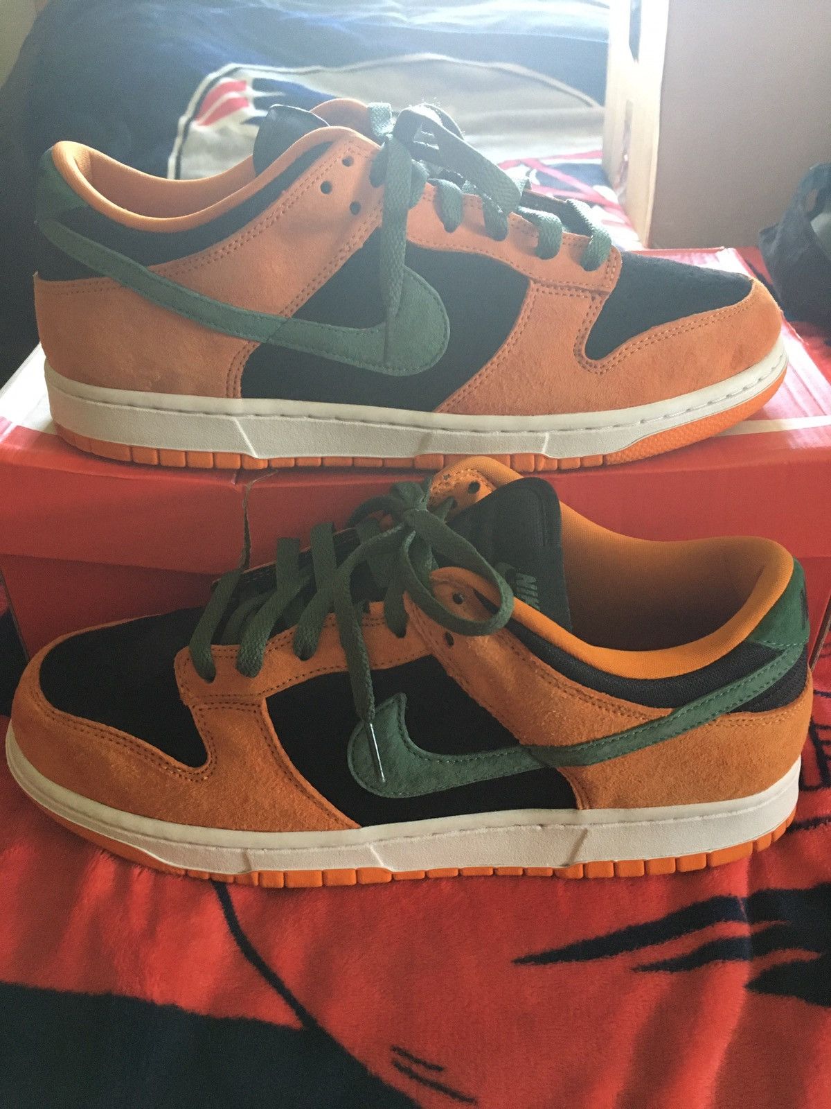 image of Nike Dunk Low Ceramic Shoes in Orange, Men's (Size 10.5)