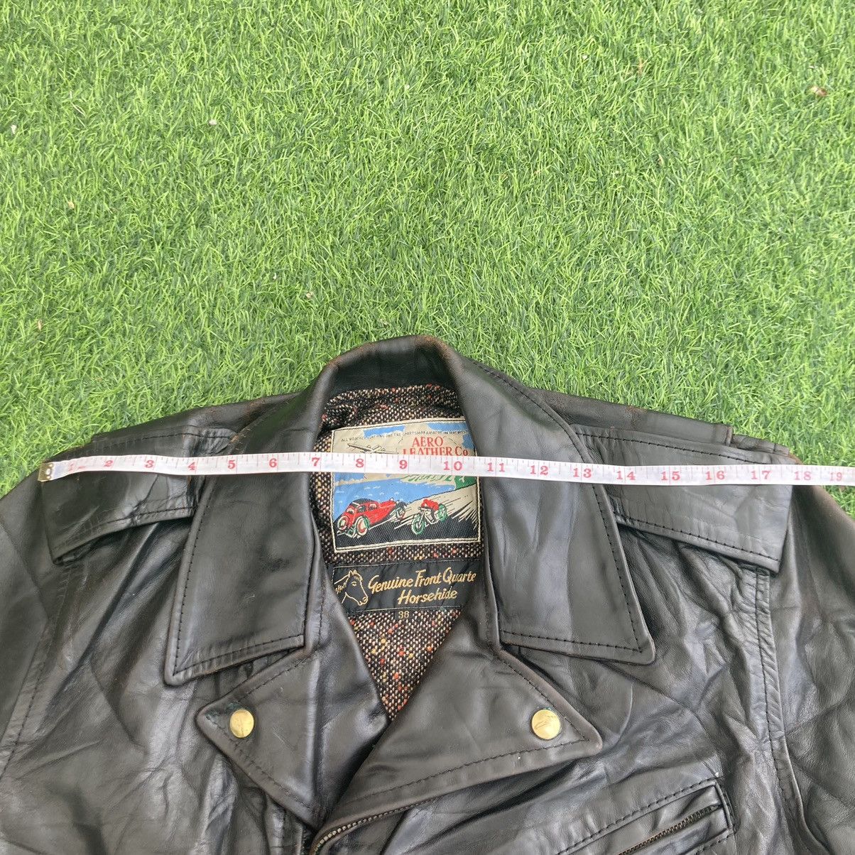 Aero Leathers AERO LEATHER DOUBLE COLLAR HORSEHIDE LEATHER JACKET Size US M / EU 48-50 / 2 - 19 Thumbnail