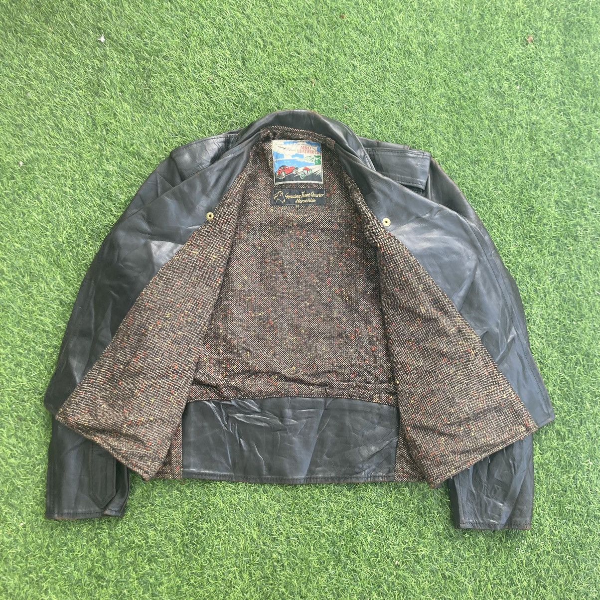 Aero Leathers AERO LEATHER DOUBLE COLLAR HORSEHIDE LEATHER JACKET Size US M / EU 48-50 / 2 - 3 Thumbnail