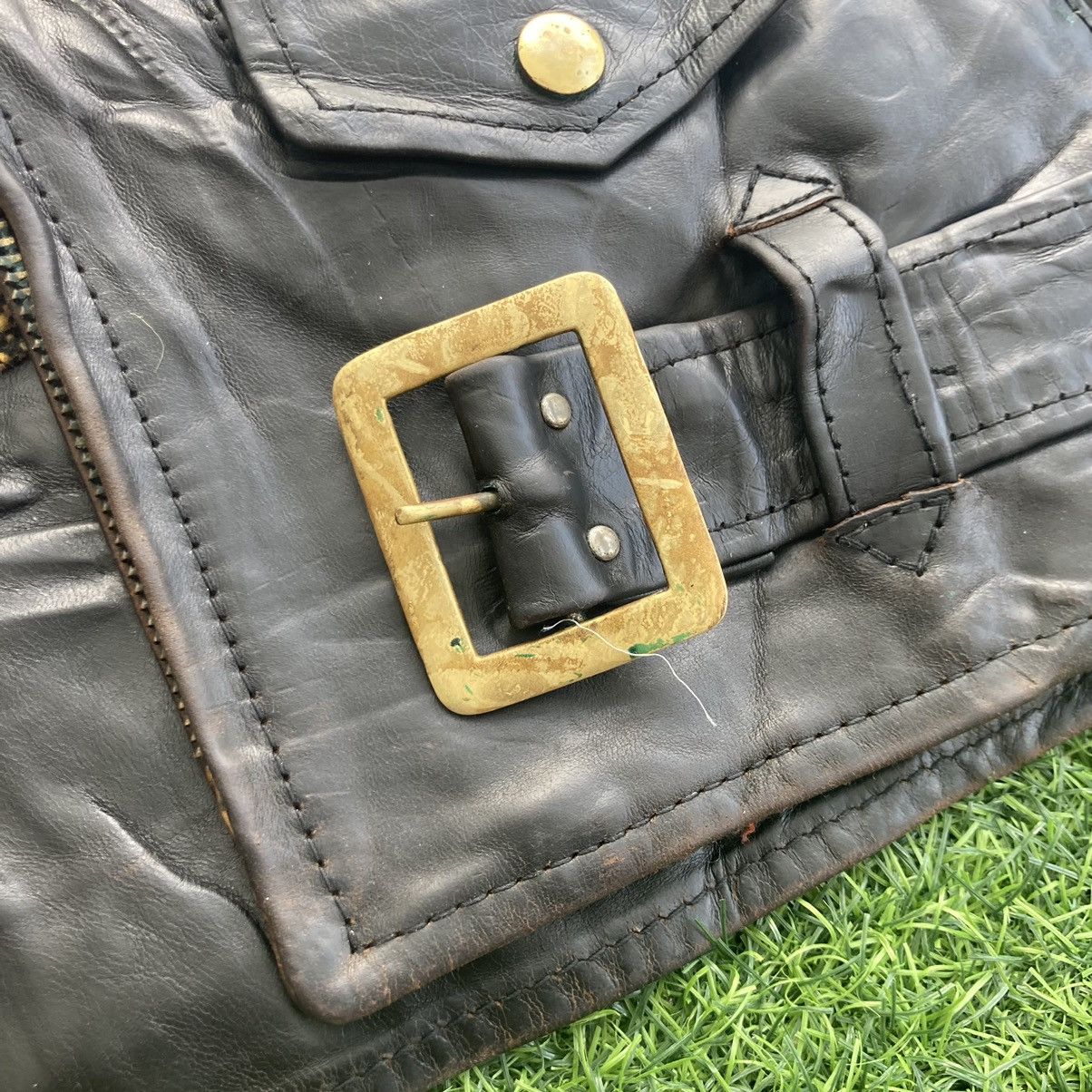 Aero Leathers AERO LEATHER DOUBLE COLLAR HORSEHIDE LEATHER JACKET Size US M / EU 48-50 / 2 - 11 Thumbnail