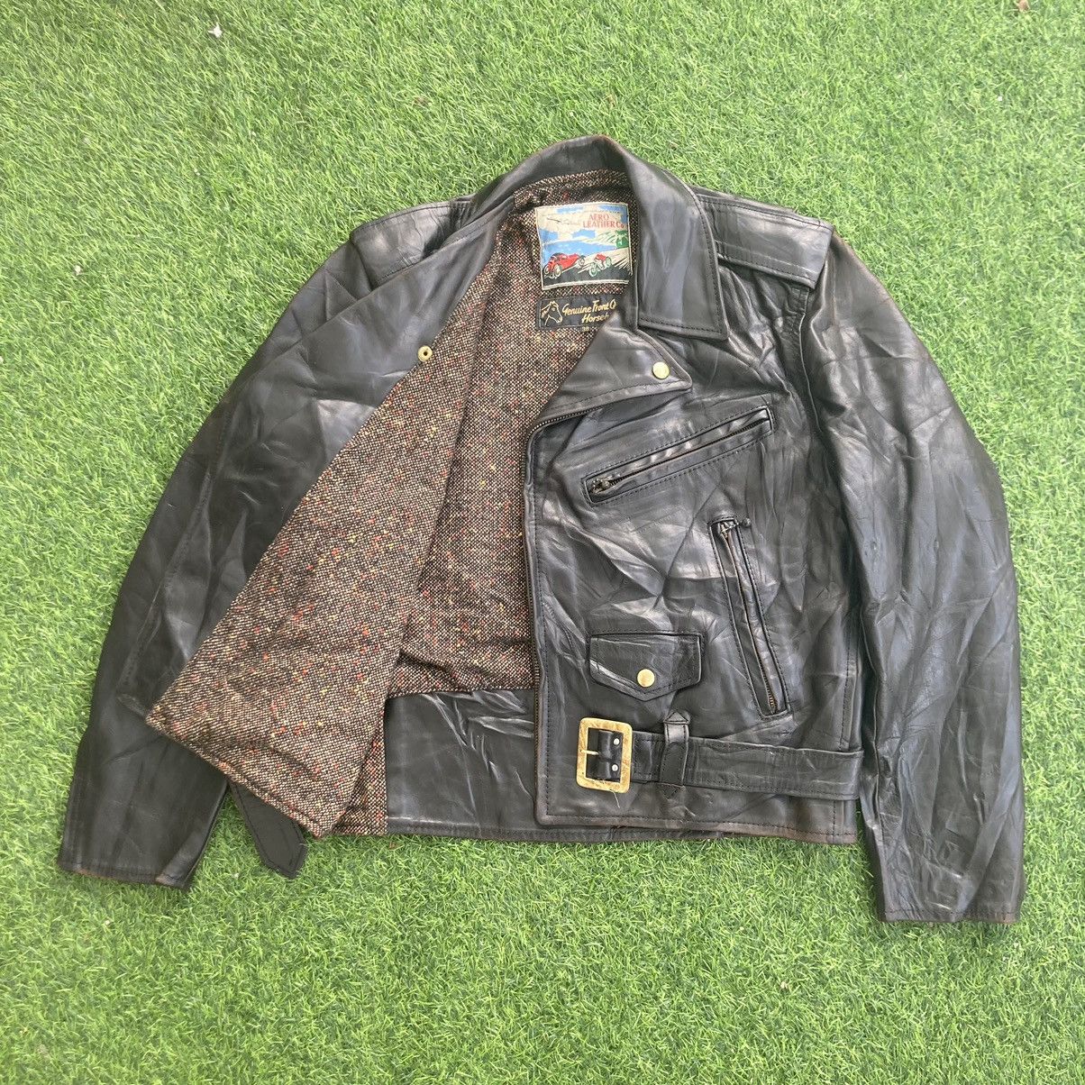 Aero Leathers AERO LEATHER DOUBLE COLLAR HORSEHIDE LEATHER JACKET Size US M / EU 48-50 / 2 - 2 Thumbnail