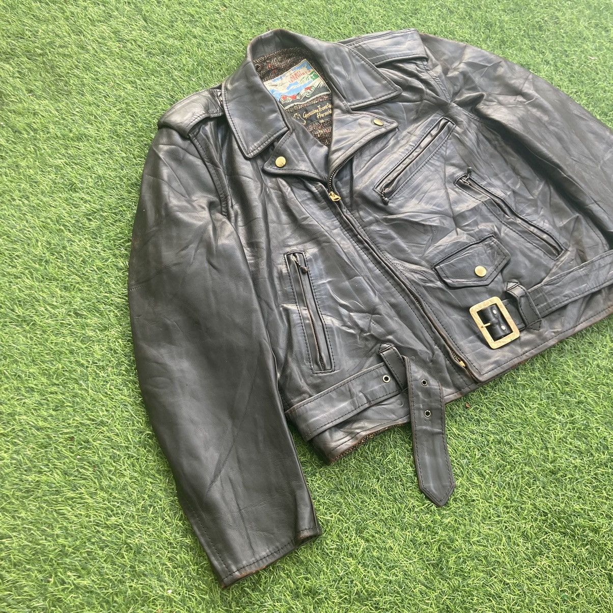 Aero Leathers AERO LEATHER DOUBLE COLLAR HORSEHIDE LEATHER JACKET Size US M / EU 48-50 / 2 - 6 Thumbnail