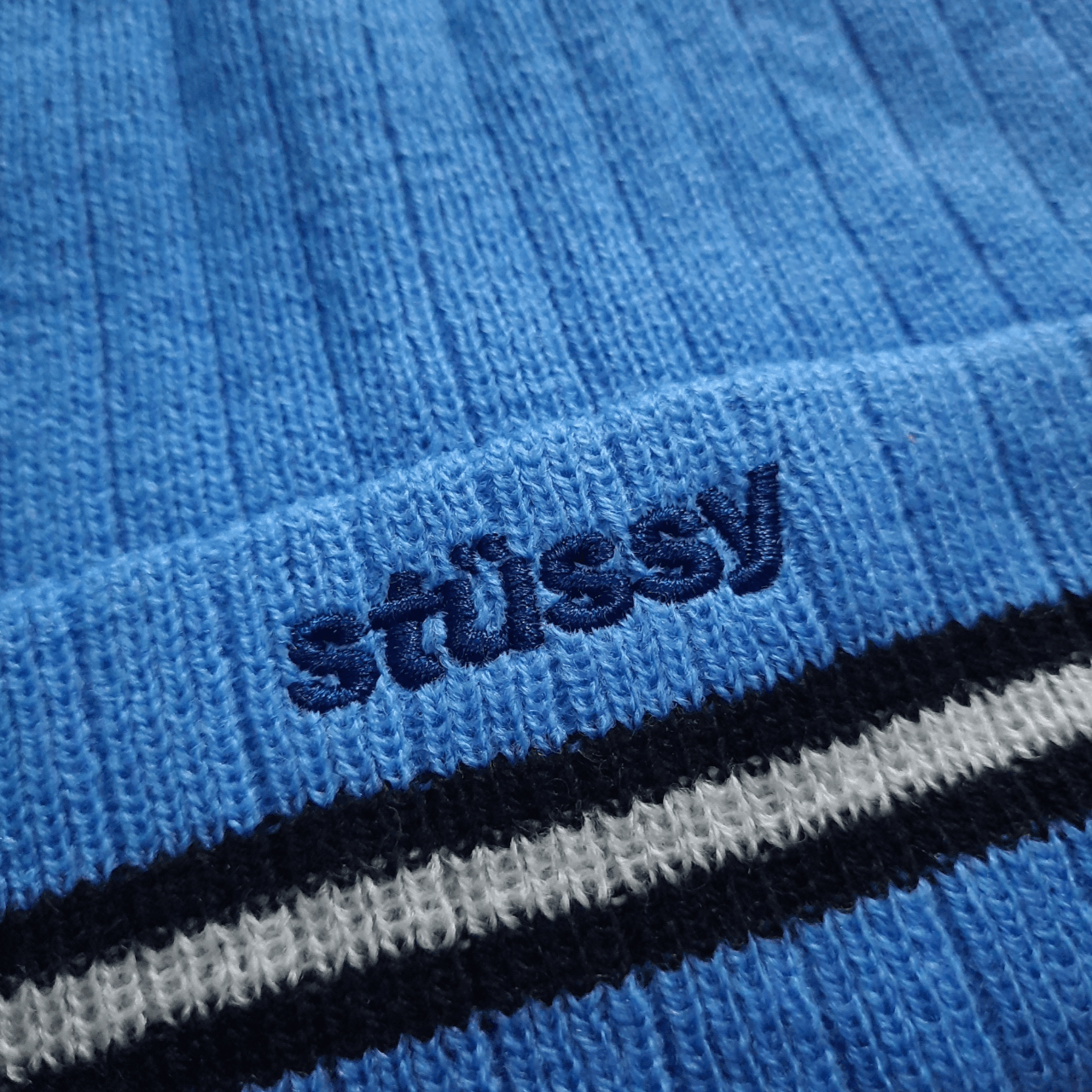 Other Stussy Blue Beanie Hat Size ONE SIZE - 3 Thumbnail