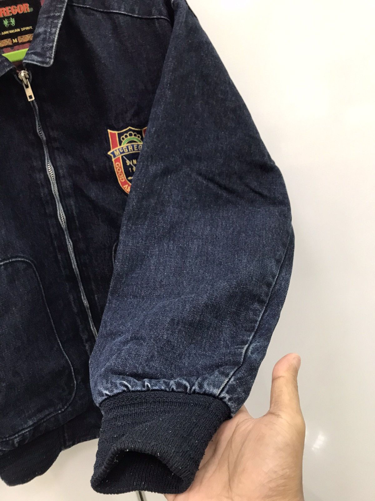 McGregor Mcgregor Bomber Denim Jacket Size US L / EU 52-54 / 3 - 12 Thumbnail