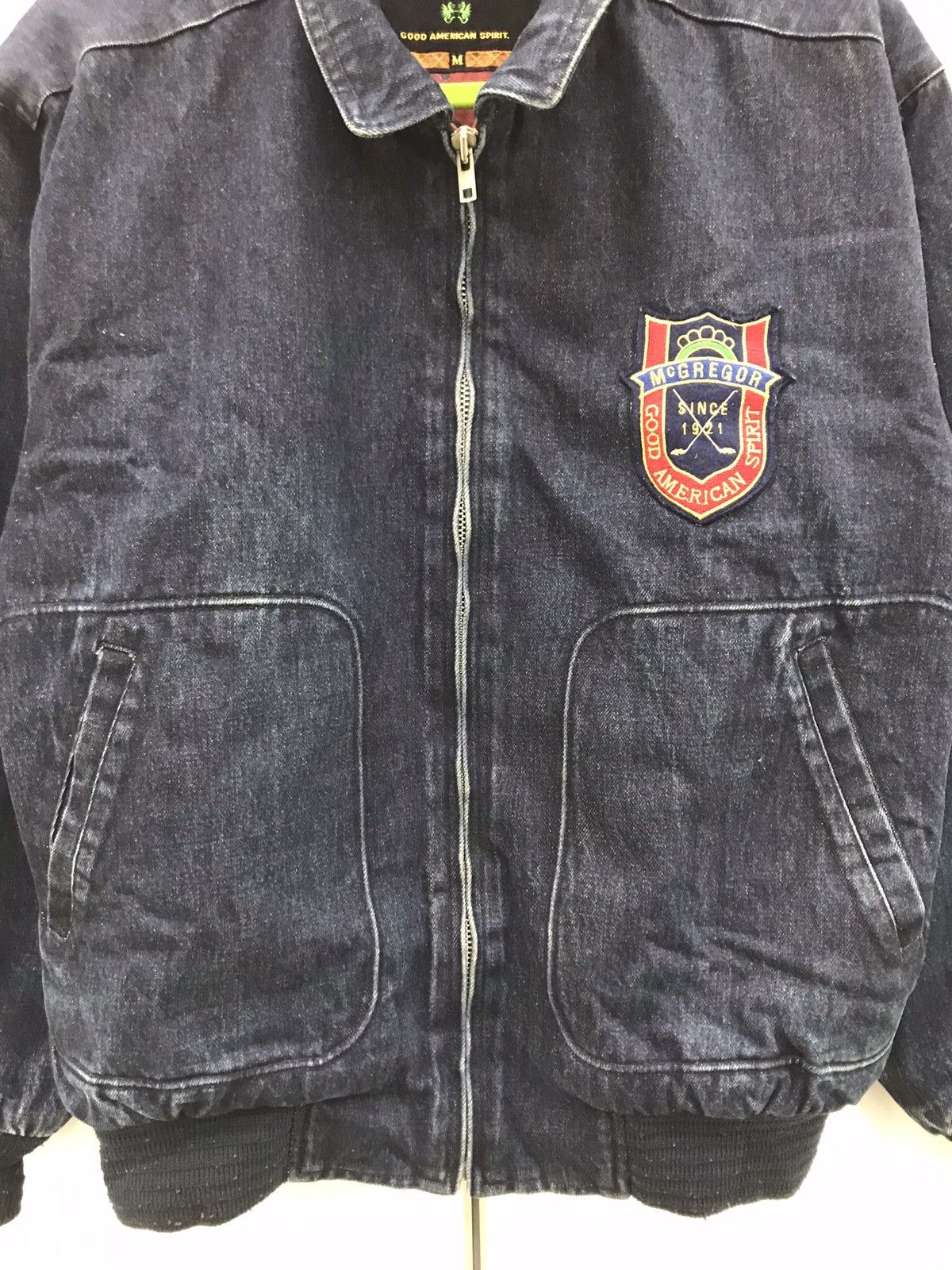 McGregor Mcgregor Bomber Denim Jacket Size US L / EU 52-54 / 3 - 10 Thumbnail