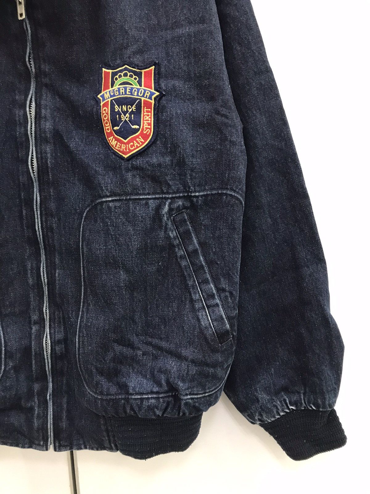 McGregor Mcgregor Bomber Denim Jacket Size US L / EU 52-54 / 3 - 4 Thumbnail