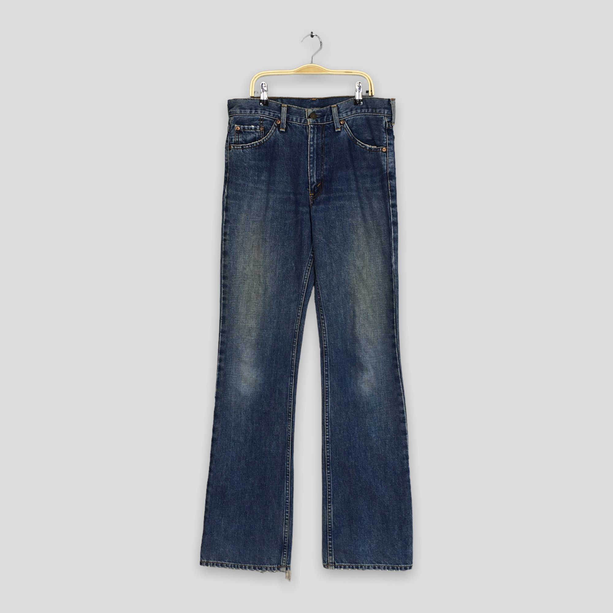 image of Size 30X35 Vintage 90's Levi's 517 Faded High Flare Jeans in Blue, Men's