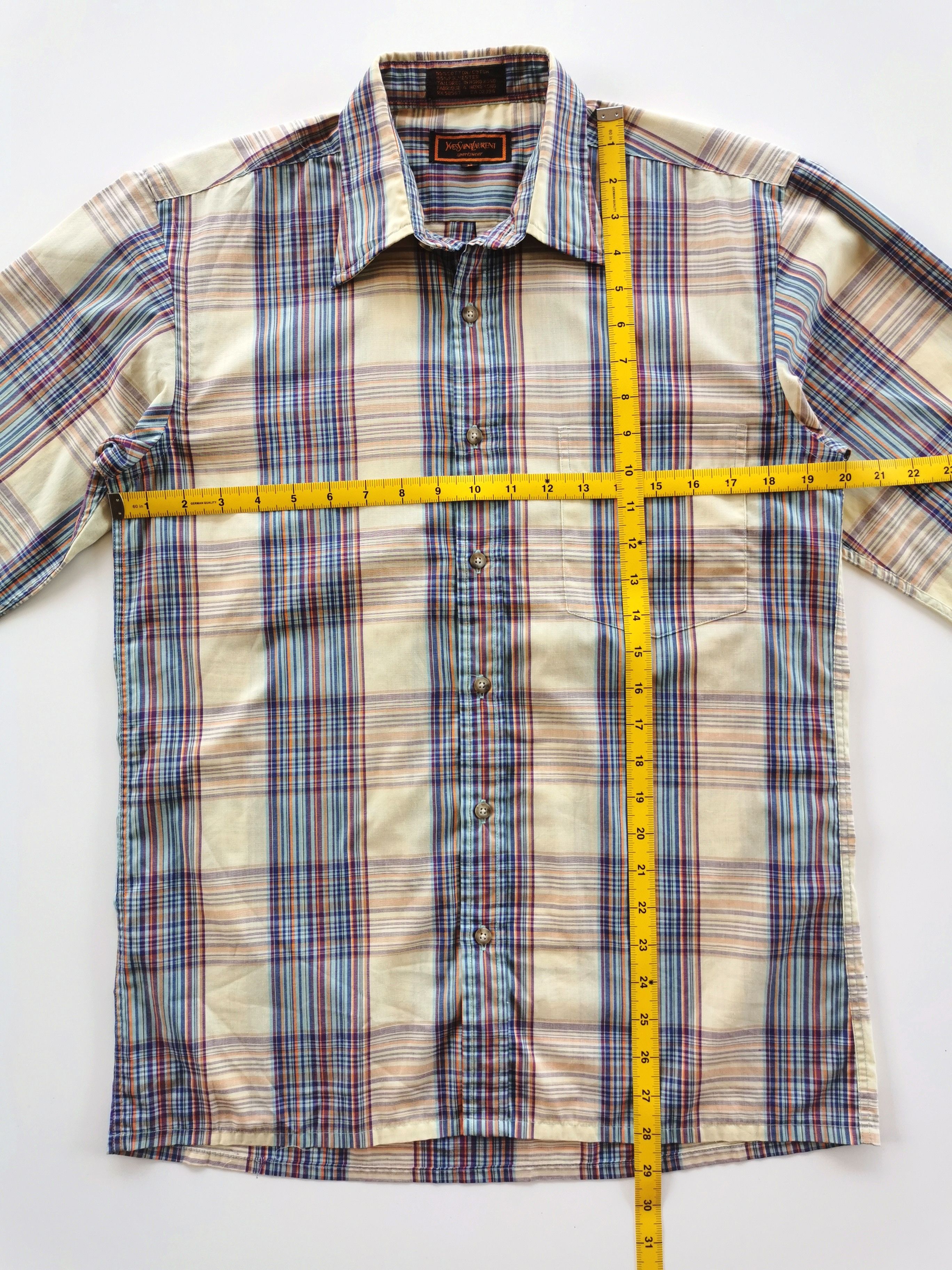 Yves Saint Laurent Yves Saint Laurent YSL Striped Block Shirts Size US M / EU 48-50 / 2 - 10 Thumbnail