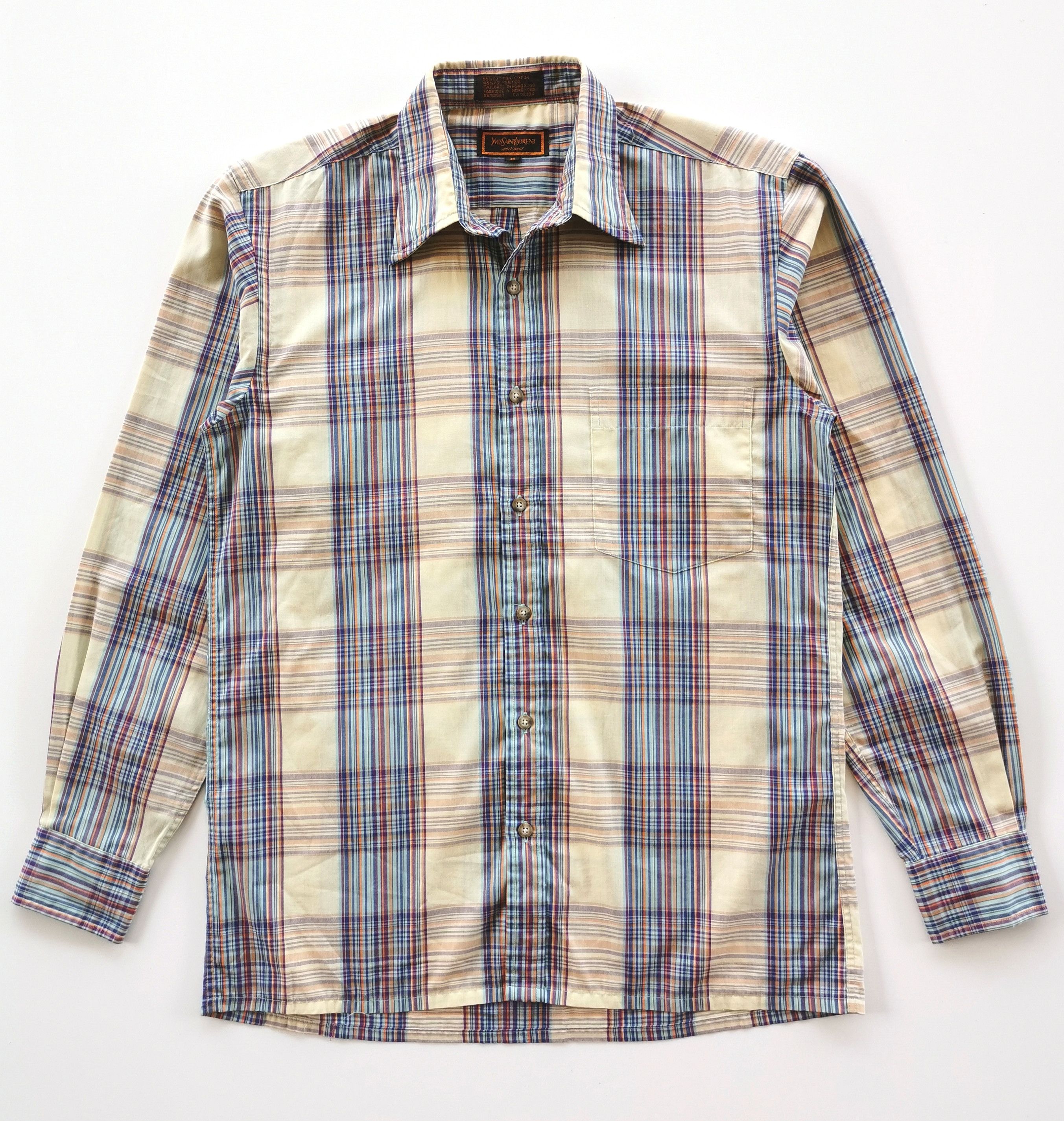 Yves Saint Laurent Yves Saint Laurent YSL Striped Block Shirts Size US M / EU 48-50 / 2 - 1 Thumbnail