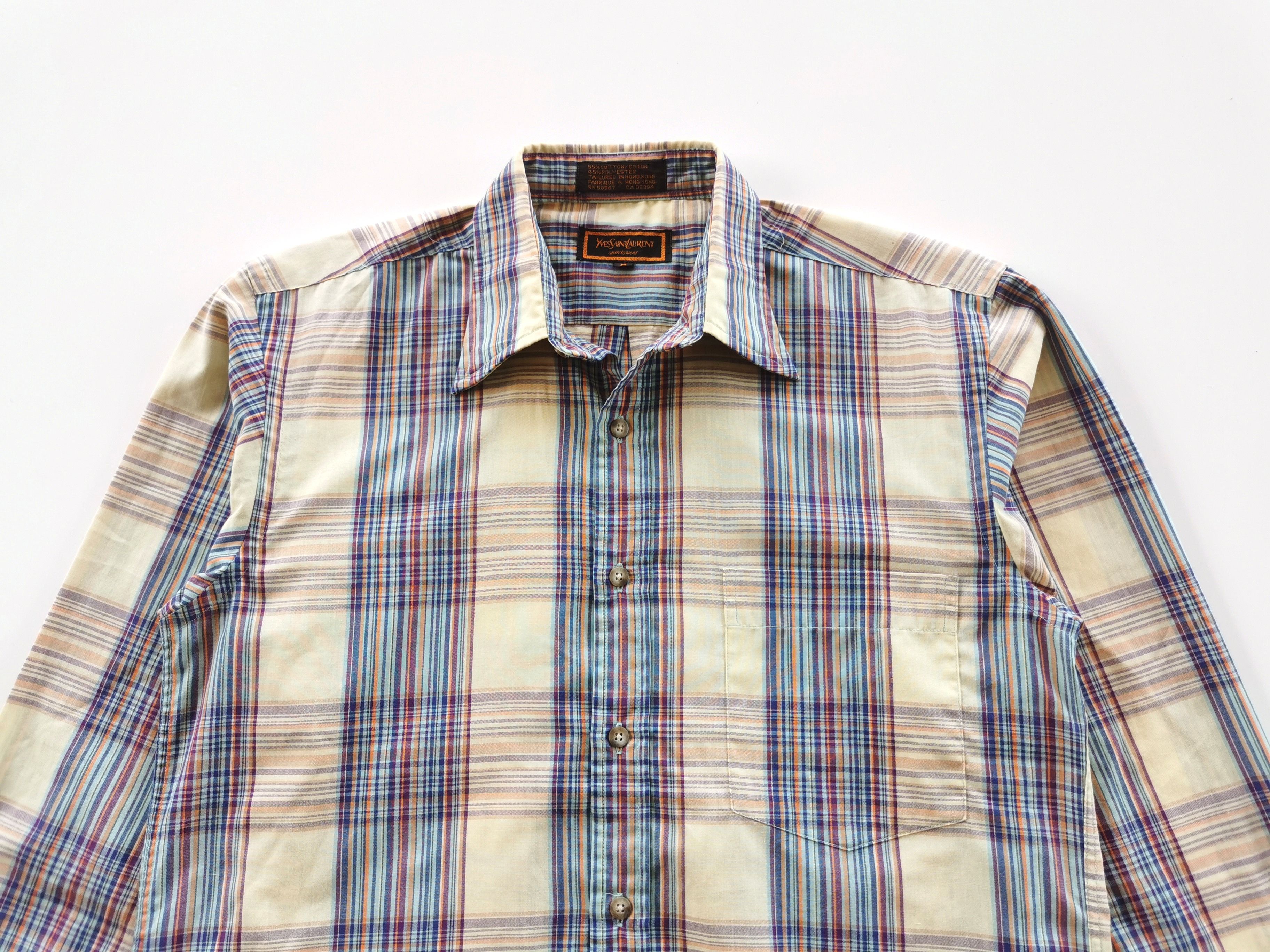 Yves Saint Laurent Yves Saint Laurent YSL Striped Block Shirts Size US M / EU 48-50 / 2 - 5 Thumbnail