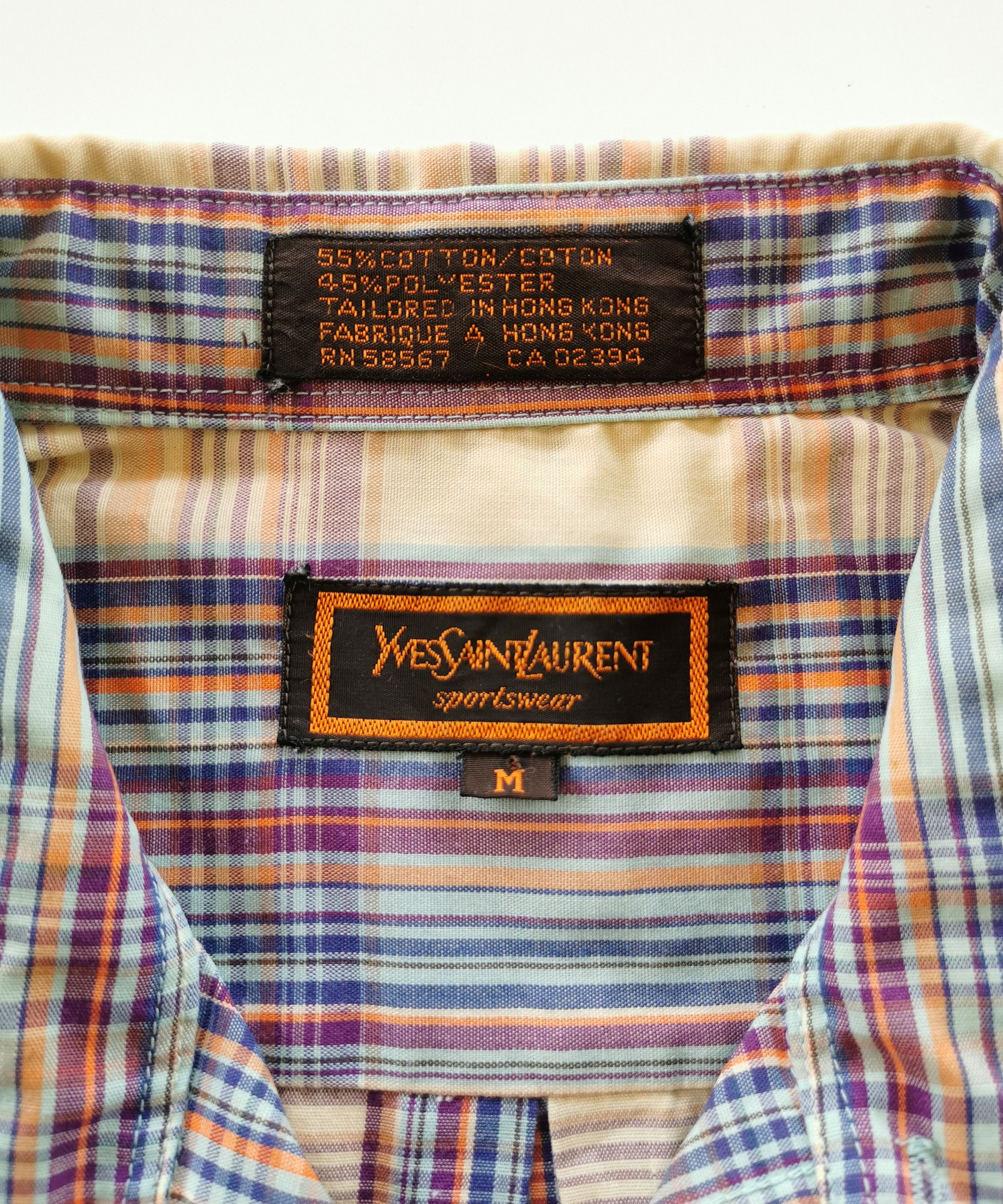 Yves Saint Laurent Yves Saint Laurent YSL Striped Block Shirts Size US M / EU 48-50 / 2 - 2 Thumbnail