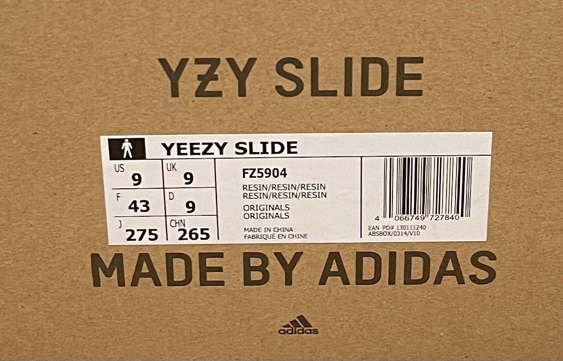 Adidas × Kanye West Yeezy Slide “Resin” Size US 9 / EU 42 - 10 Thumbnail