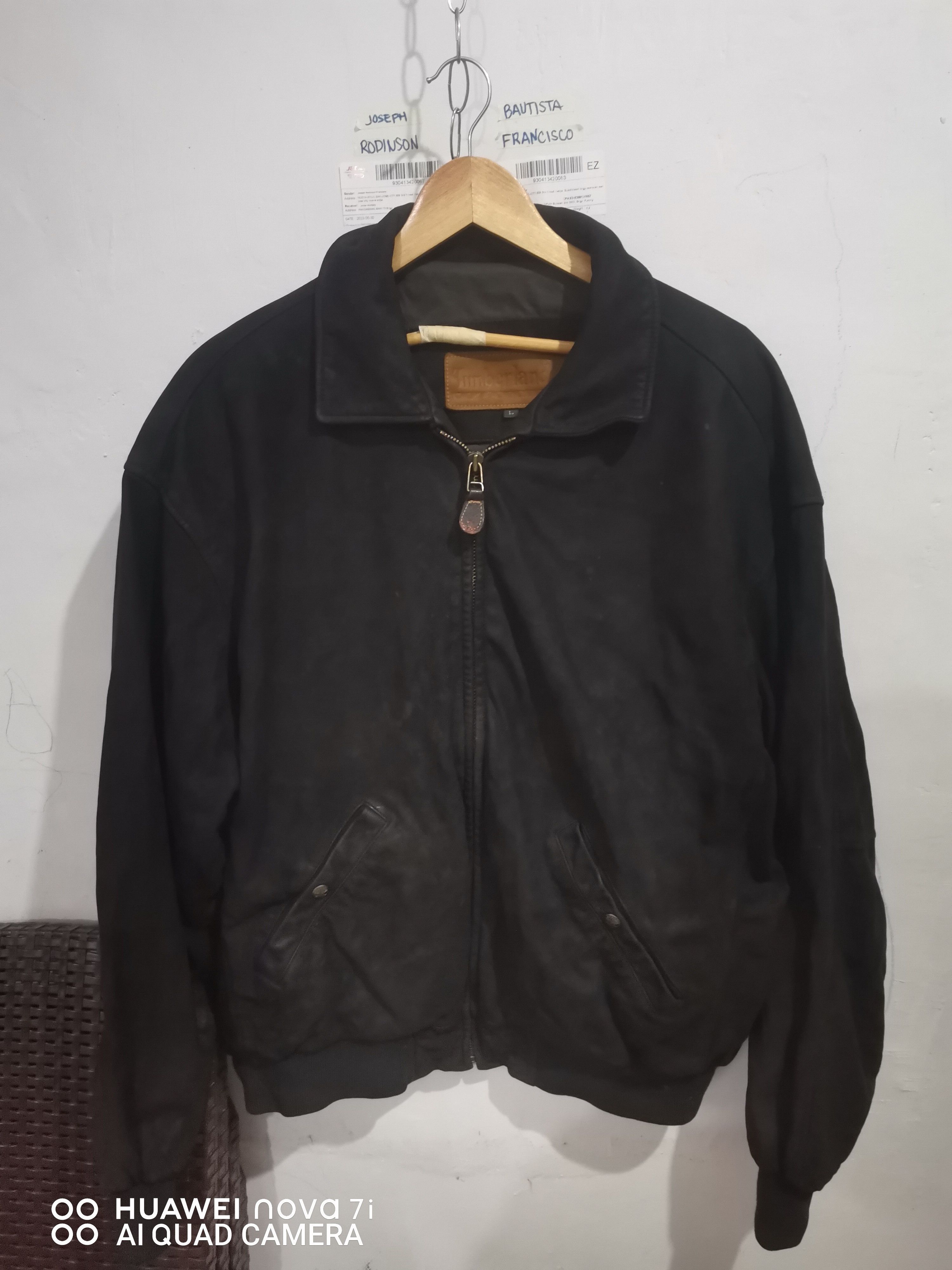 Vtg Style Timberland Leather Bomber offers Jacket