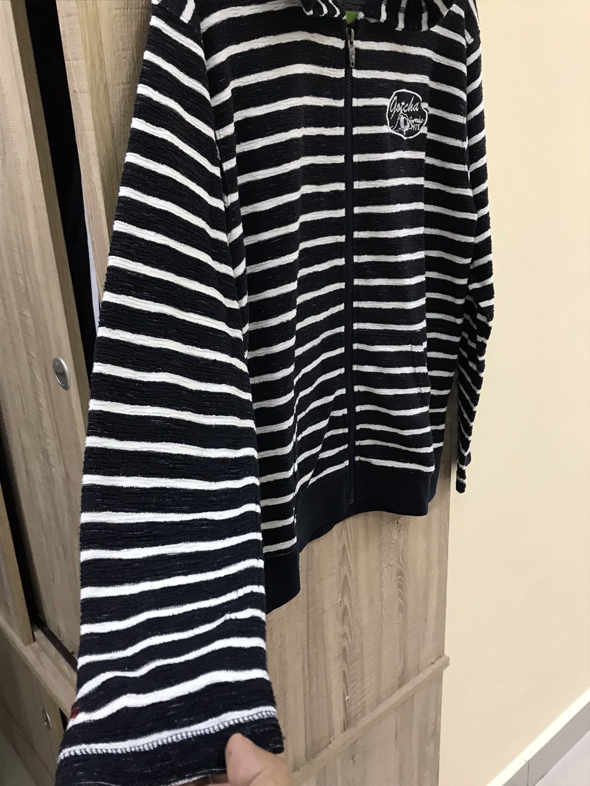 Gotcha Gotcha Stripe Stretchable Fabric Hoodie Size US L / EU 52-54 / 3 - 9 Thumbnail
