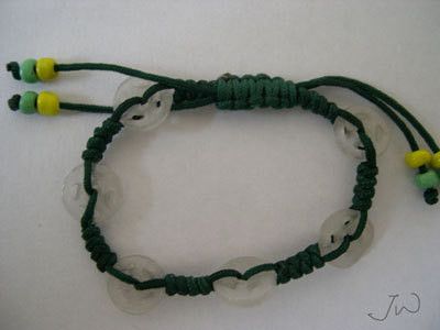 Handmade Coin Jade bracelet Size ONE SIZE - 2 Thumbnail
